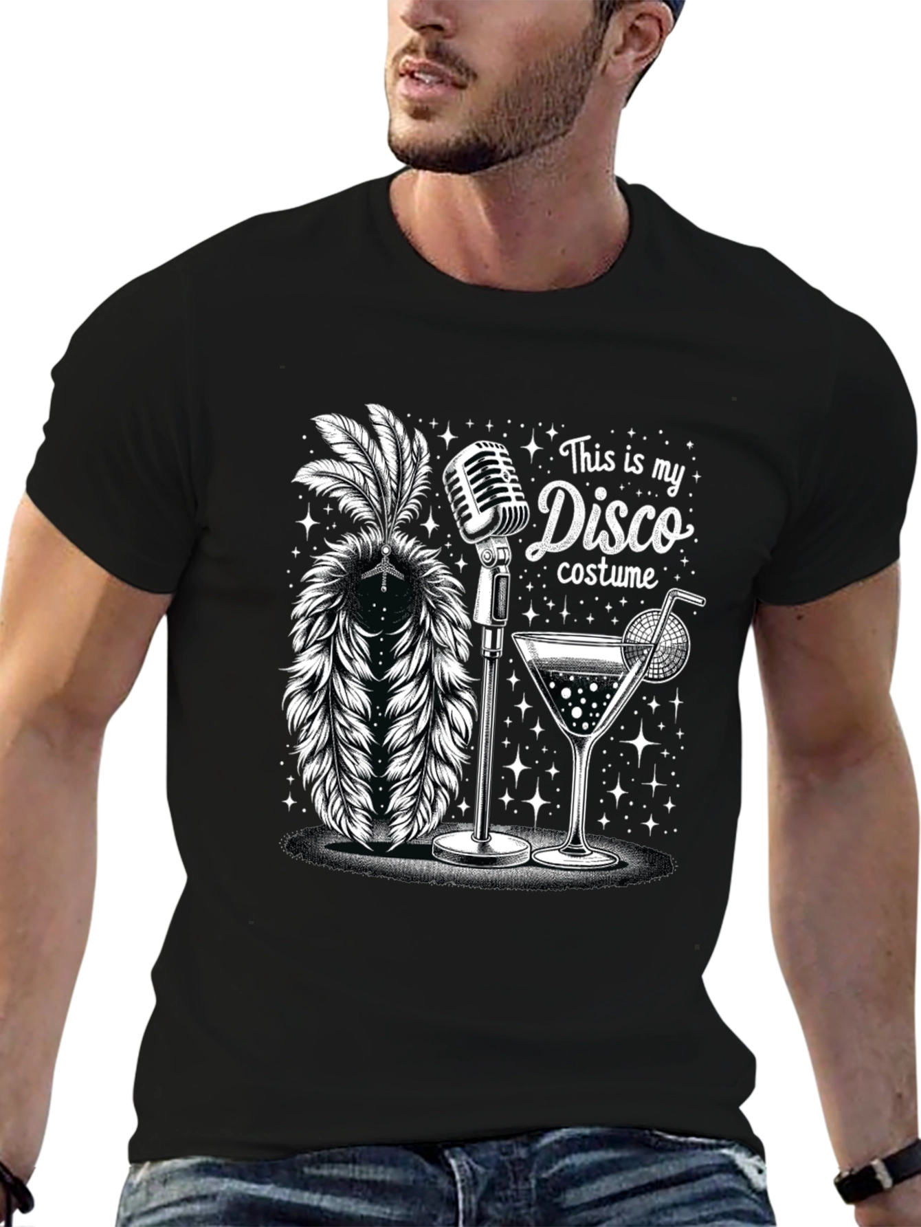 Disco Costume T-Shirt - Retro Party Tee