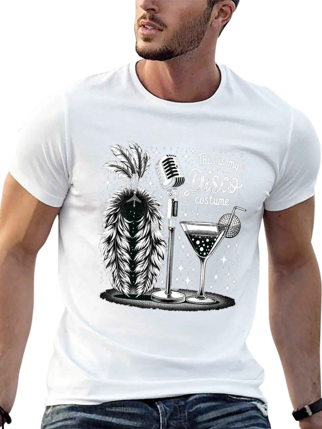 Disco Costume T-Shirt - Retro Party Tee