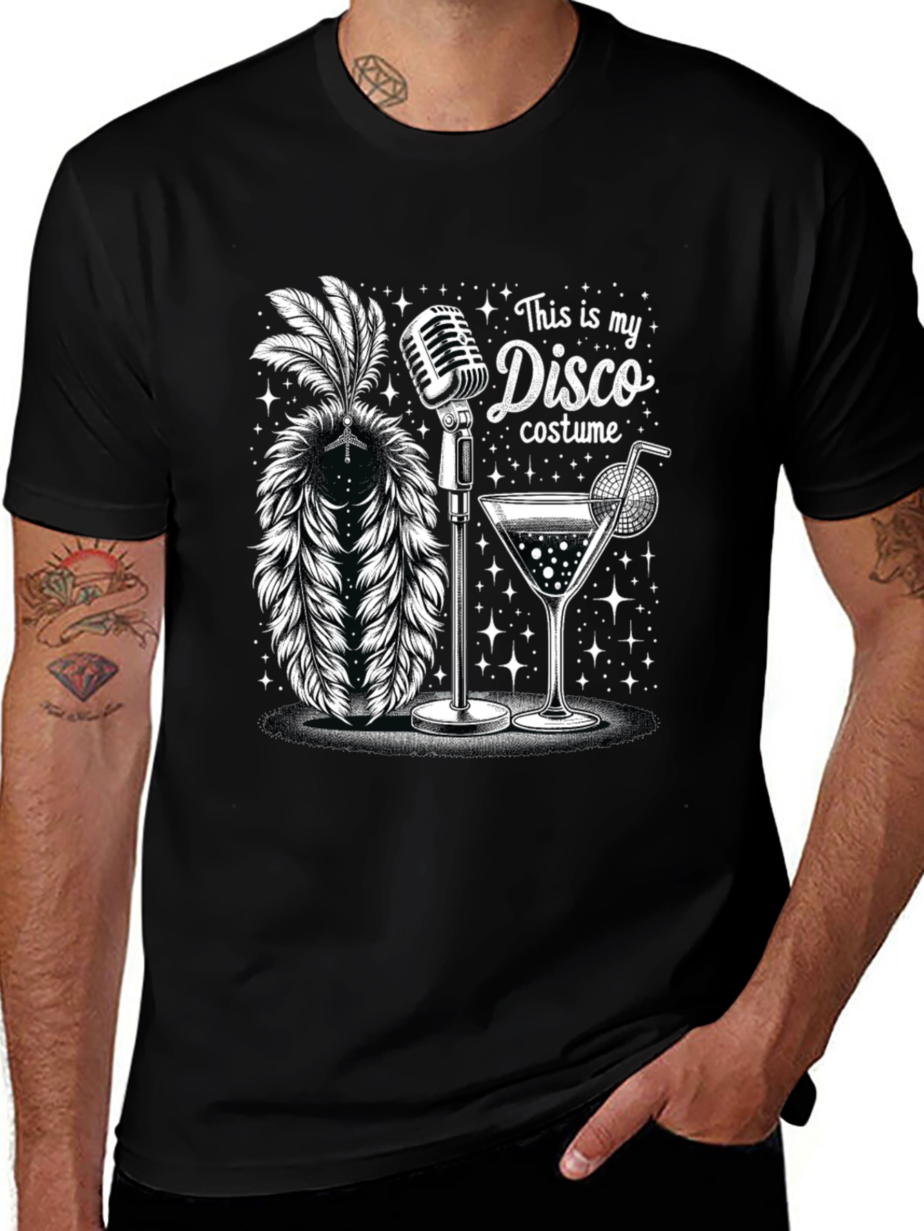 Disco Costume T-Shirt - Retro Party Tee