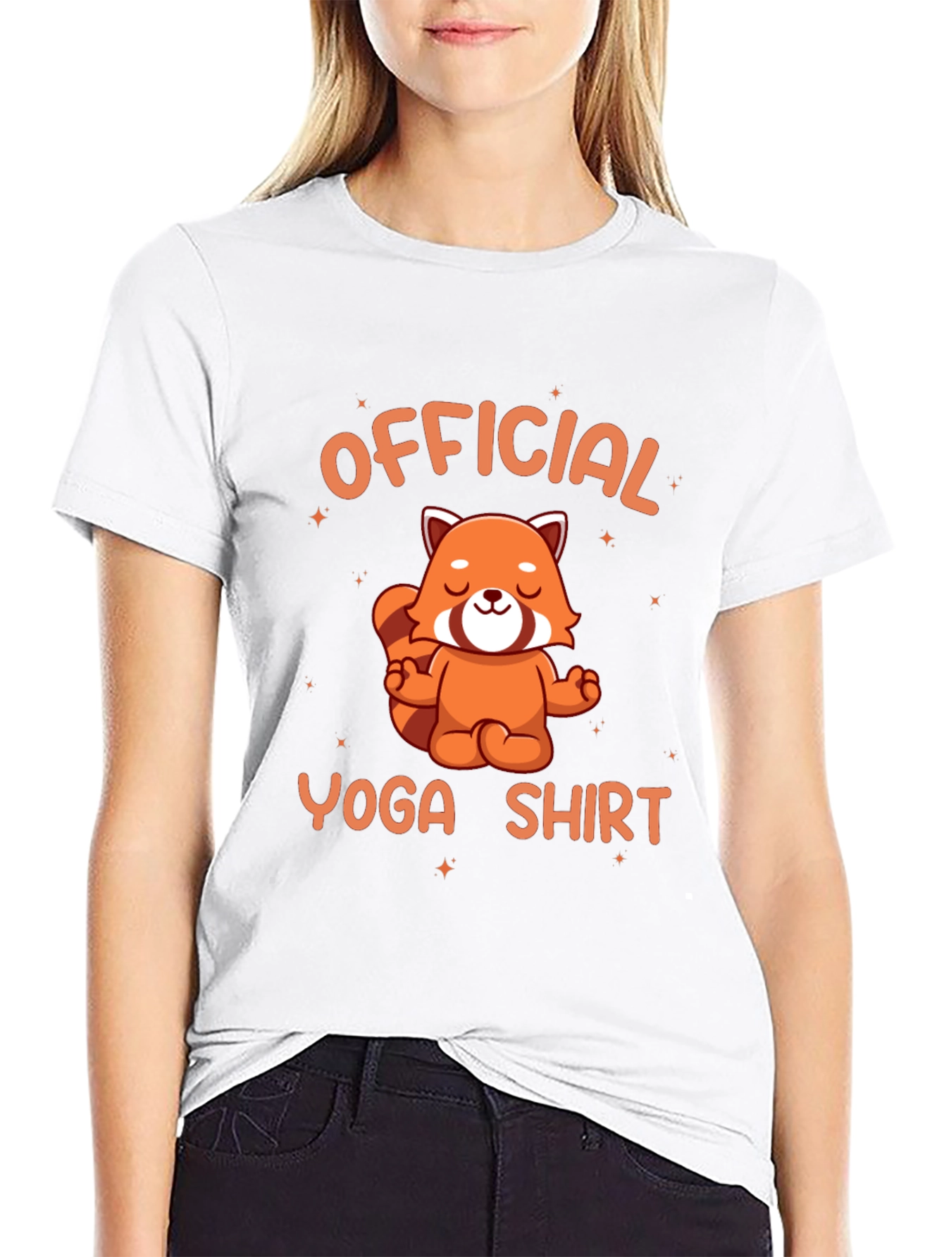 Official Yoga Shirt - Red Panda Meditation Tee