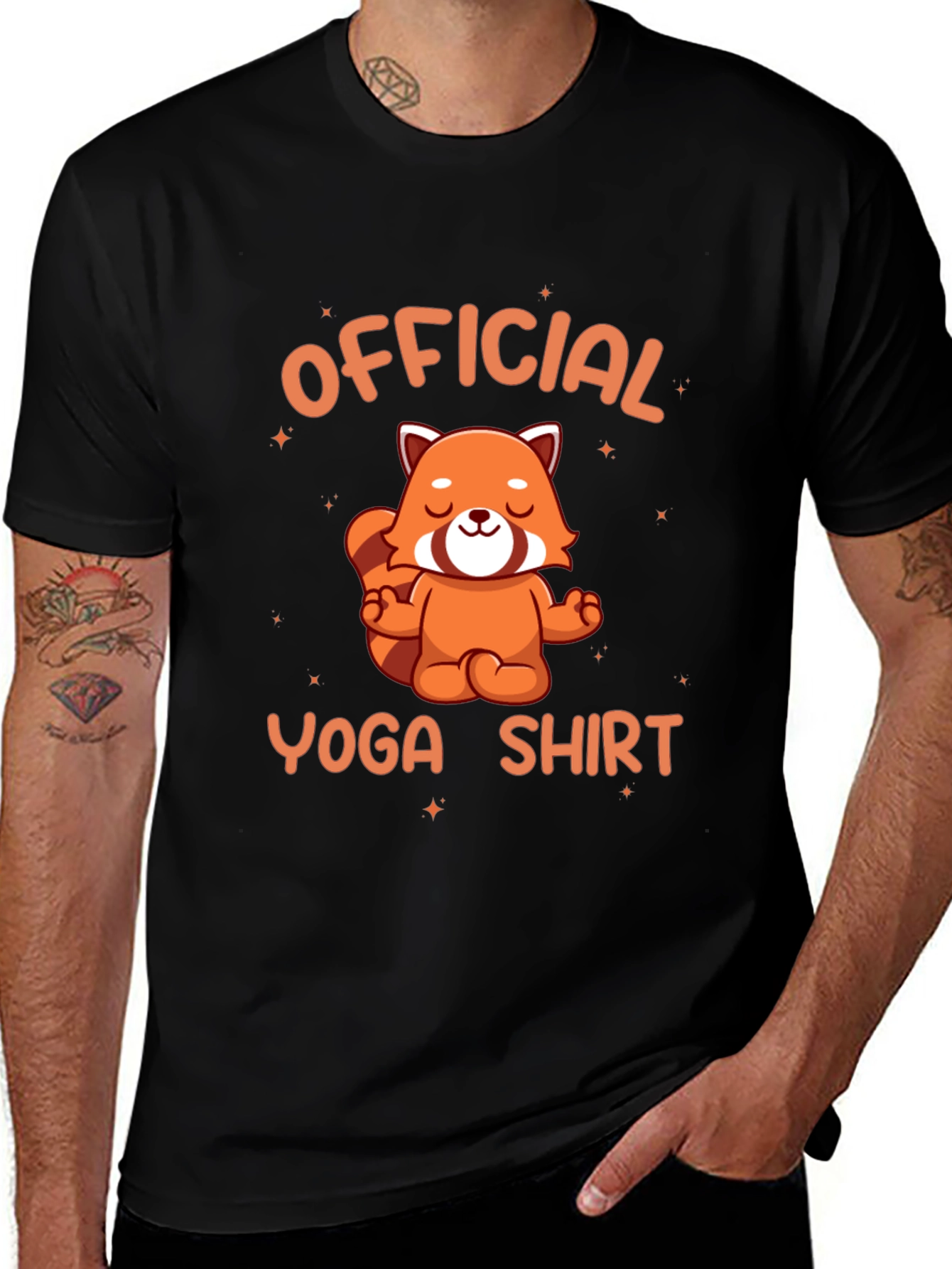 Official Yoga Shirt - Red Panda Meditation Tee