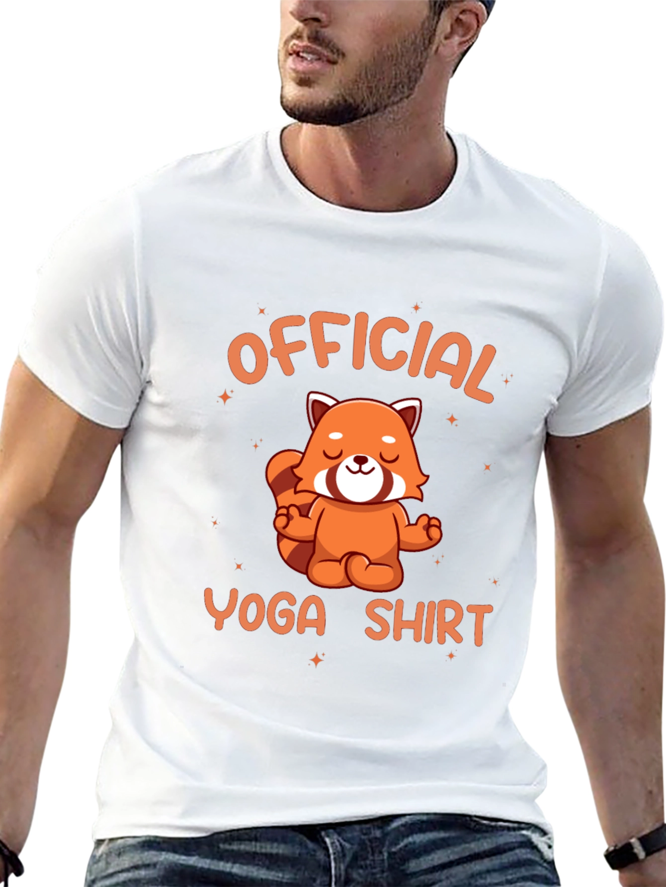Official Yoga Shirt - Red Panda Meditation Tee