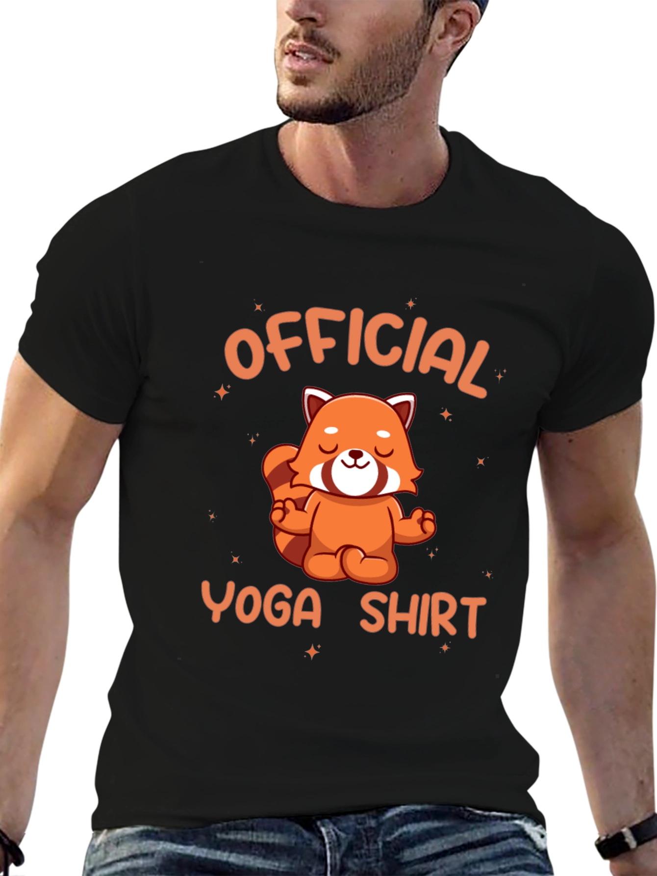 Official Yoga Shirt - Red Panda Meditation Tee
