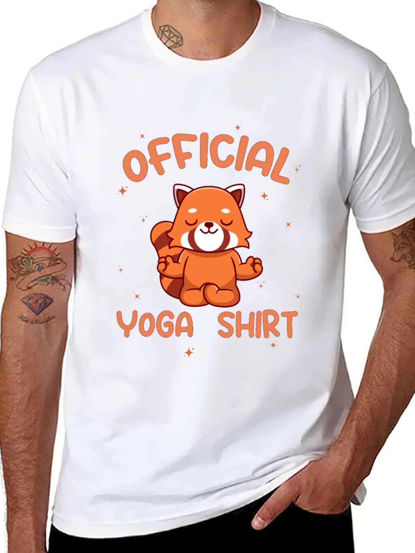 Official Yoga Shirt - Red Panda Meditation Tee