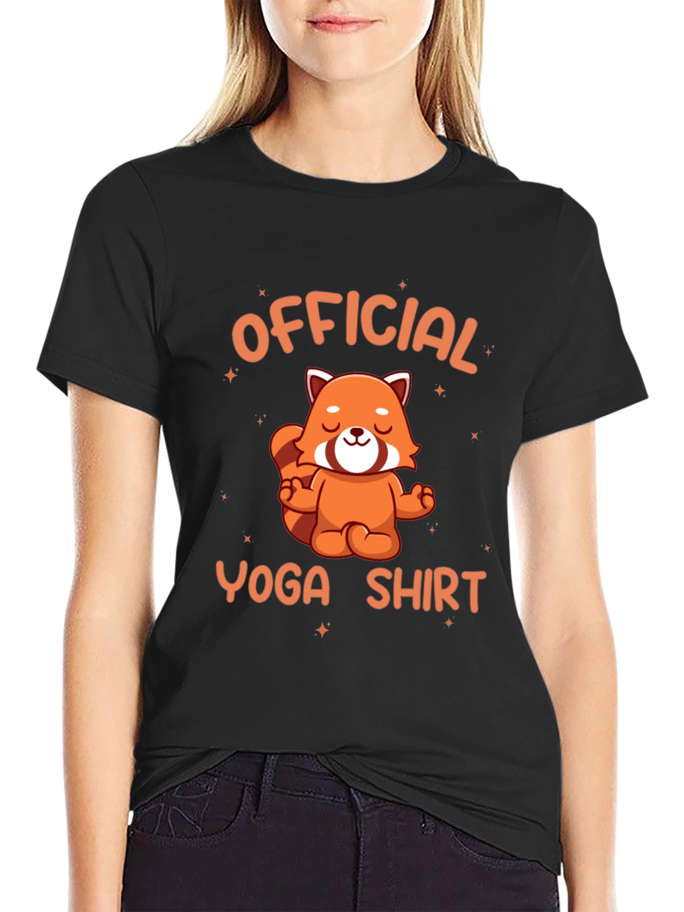 Official Yoga Shirt - Red Panda Meditation Tee