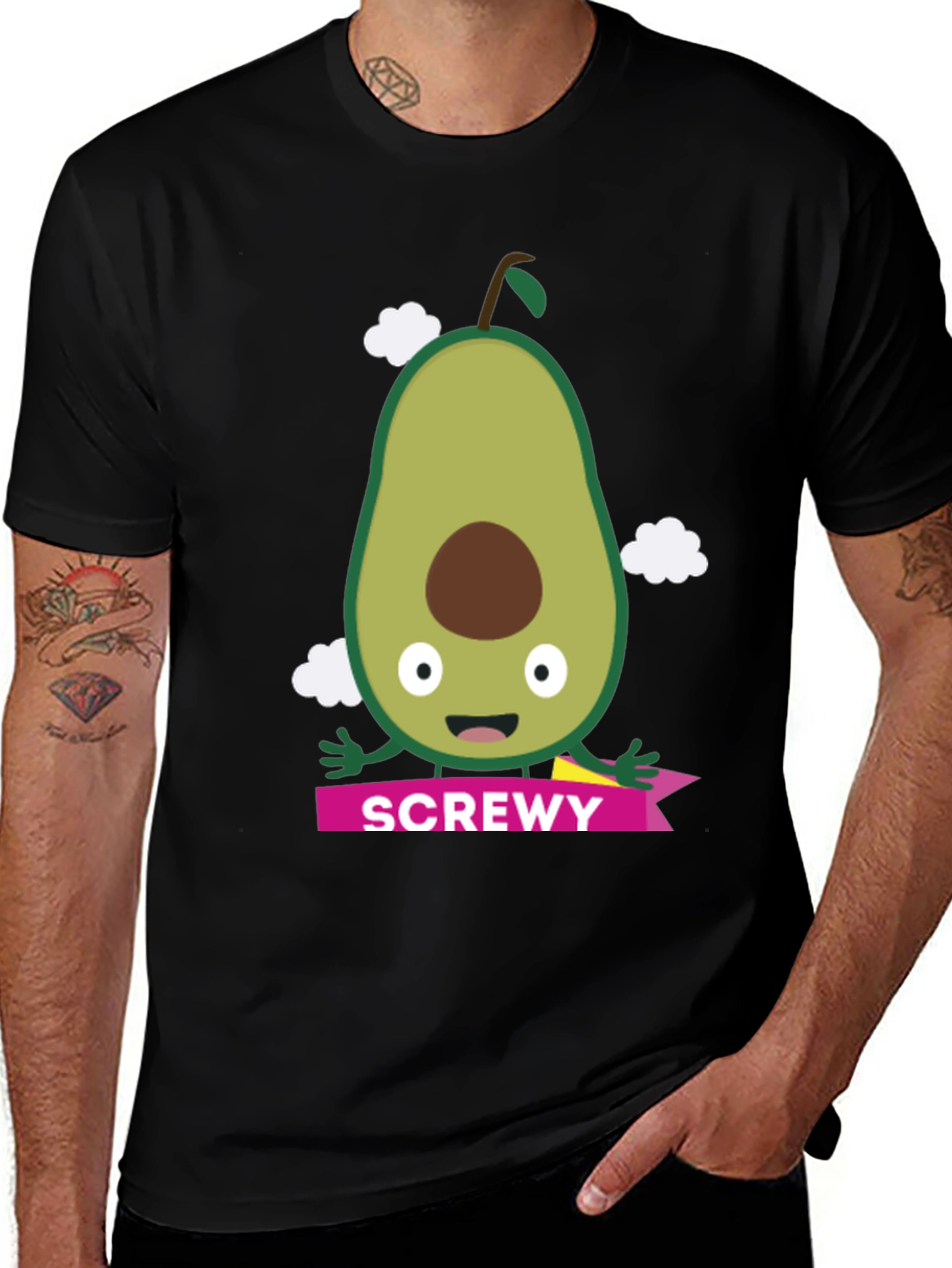 Screw Avocado Graphic Tee - Fun & Quirky