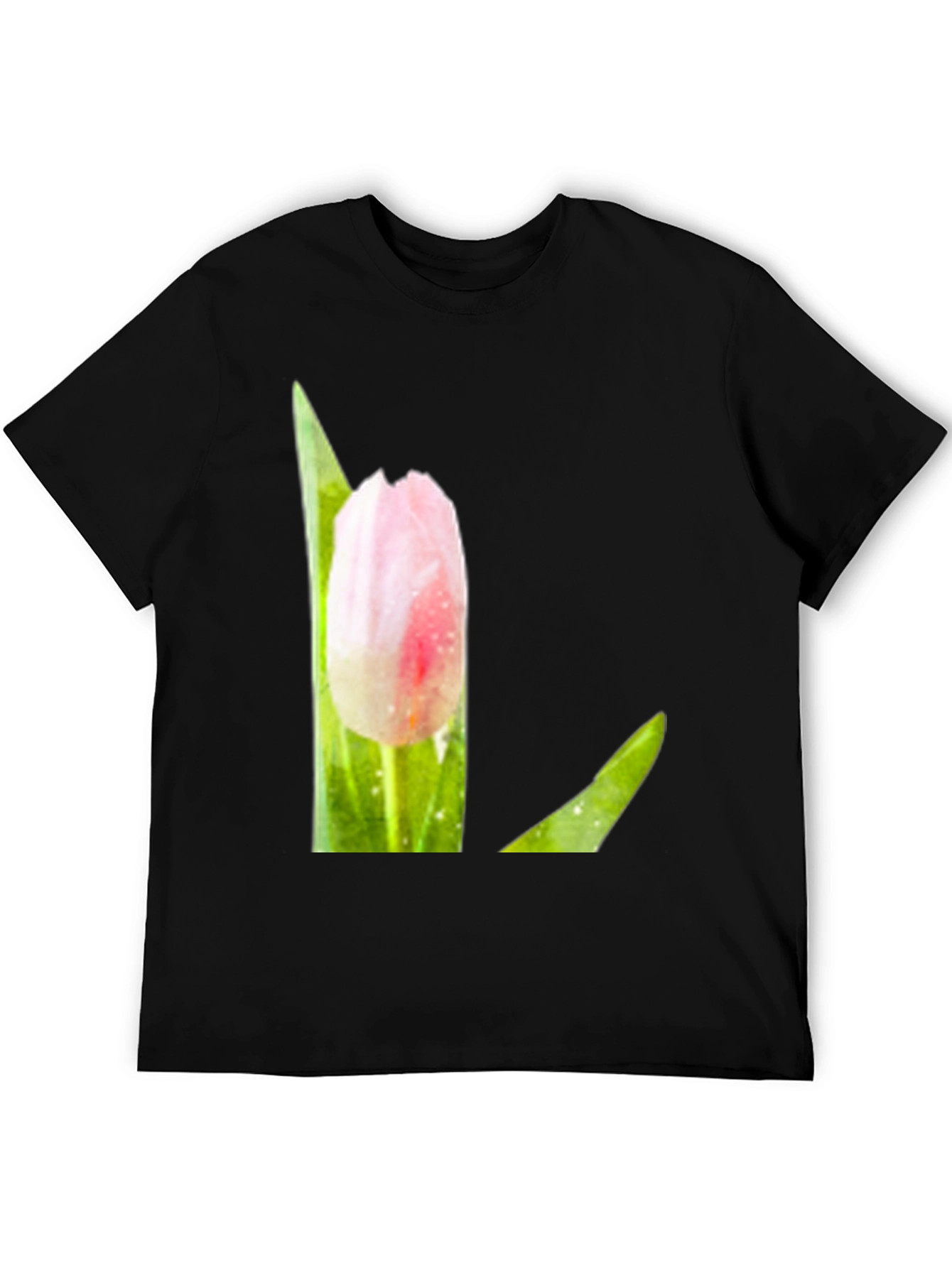 Pink Tulip T-Shirt - Floral Graphic Tee