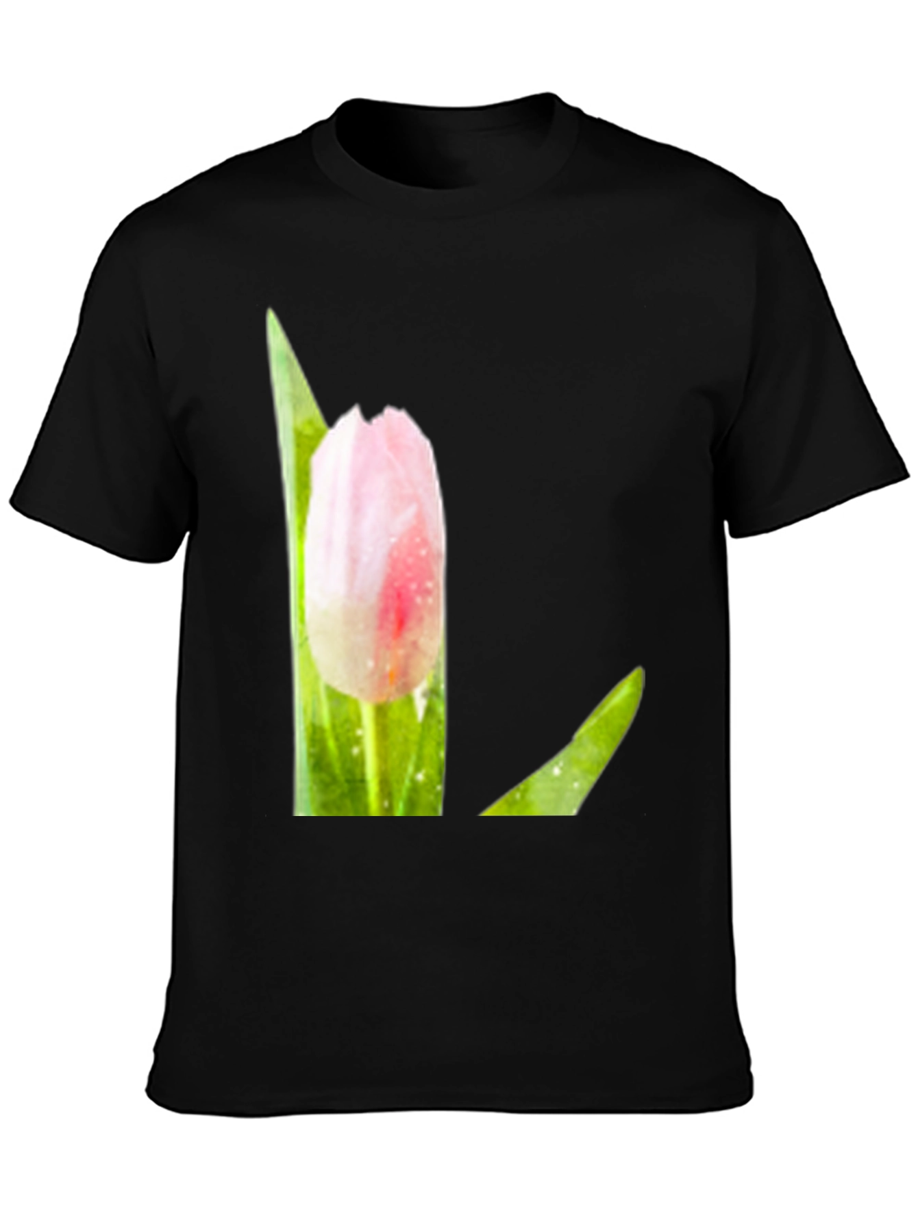 Pink Tulip T-Shirt - Floral Graphic Tee