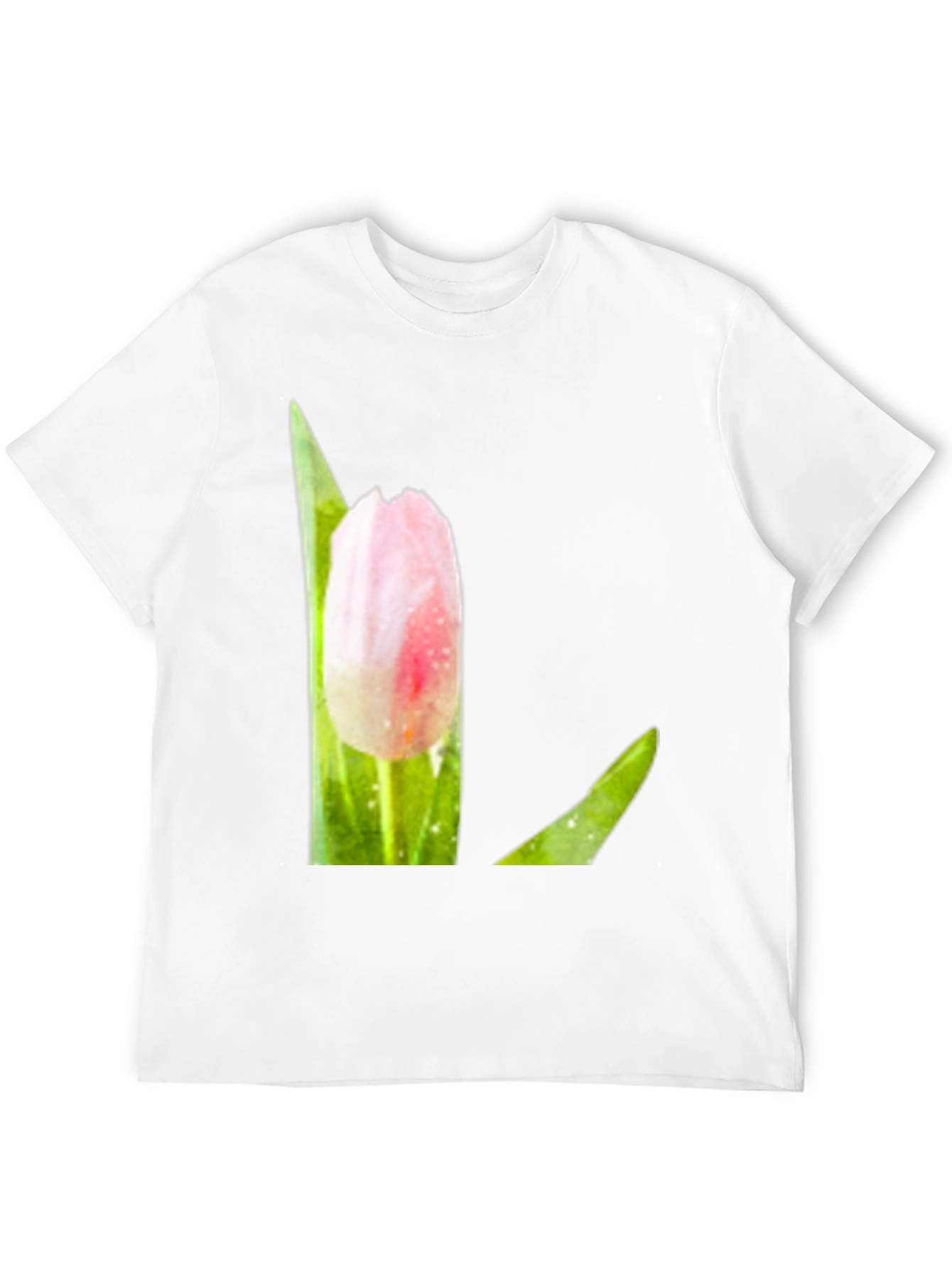 Pink Tulip T-Shirt - Floral Graphic Tee