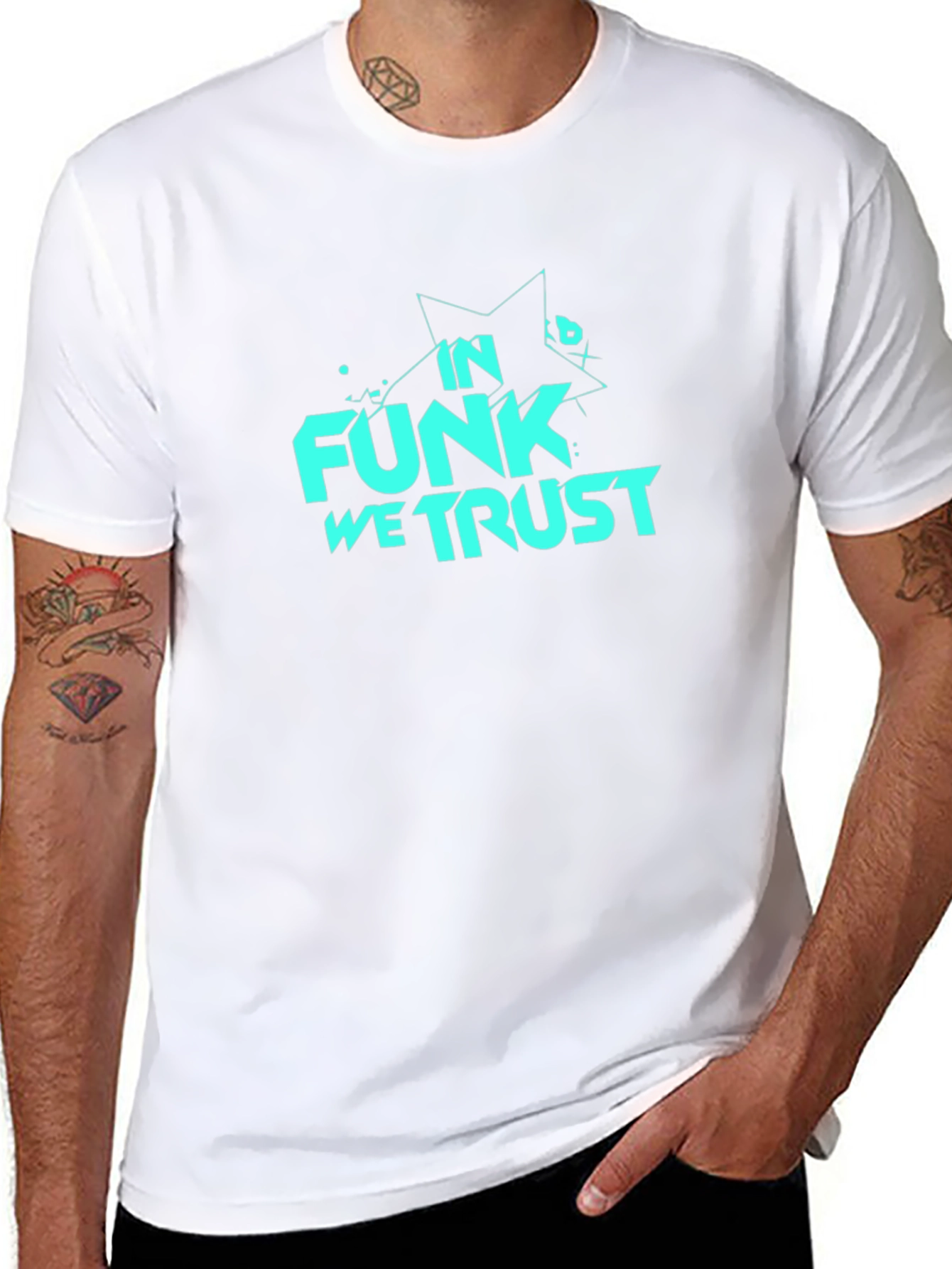 In Funk We Trust Black Graphic Tee
