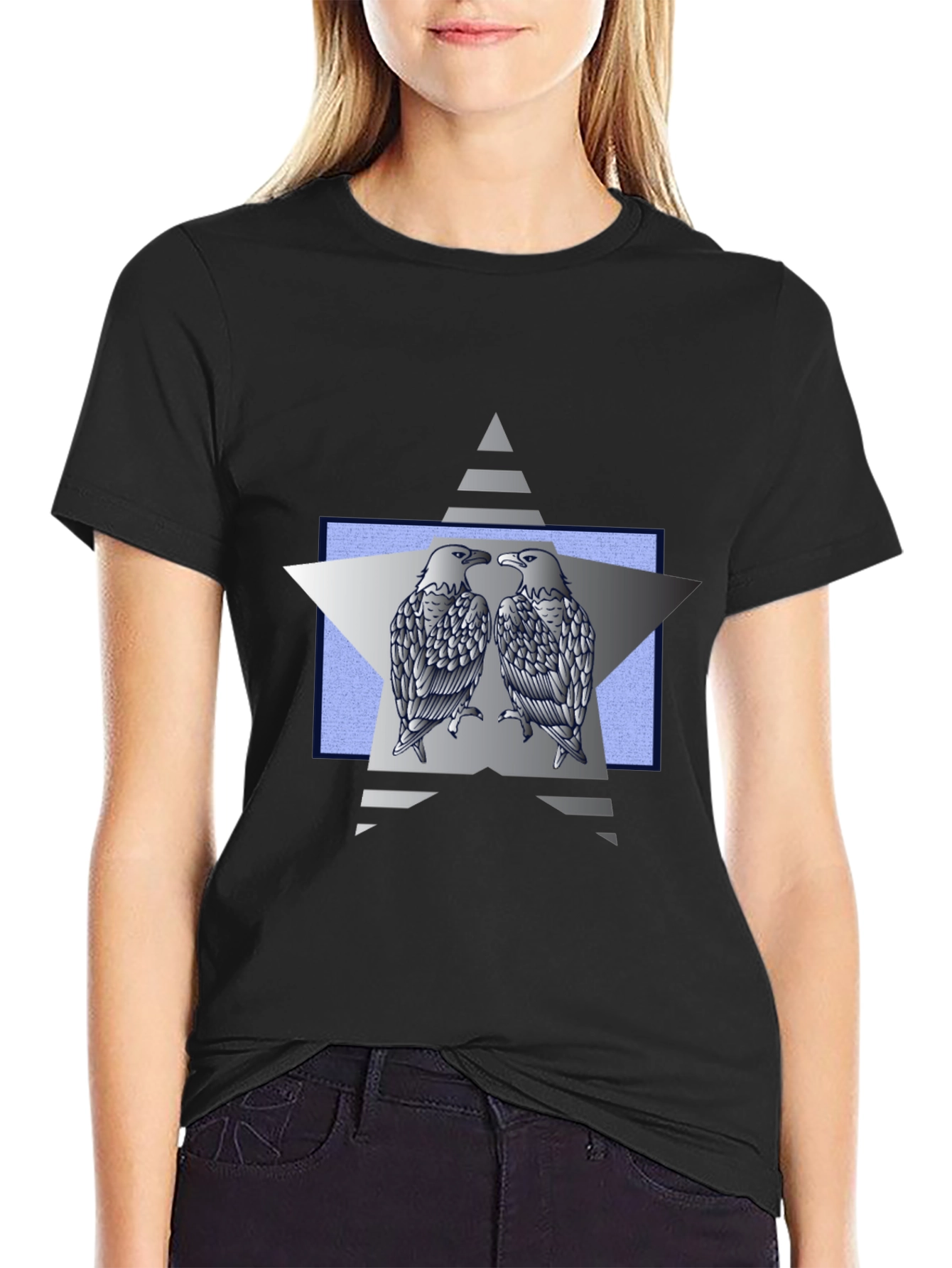 Eagle Star Graphic Tee - Black