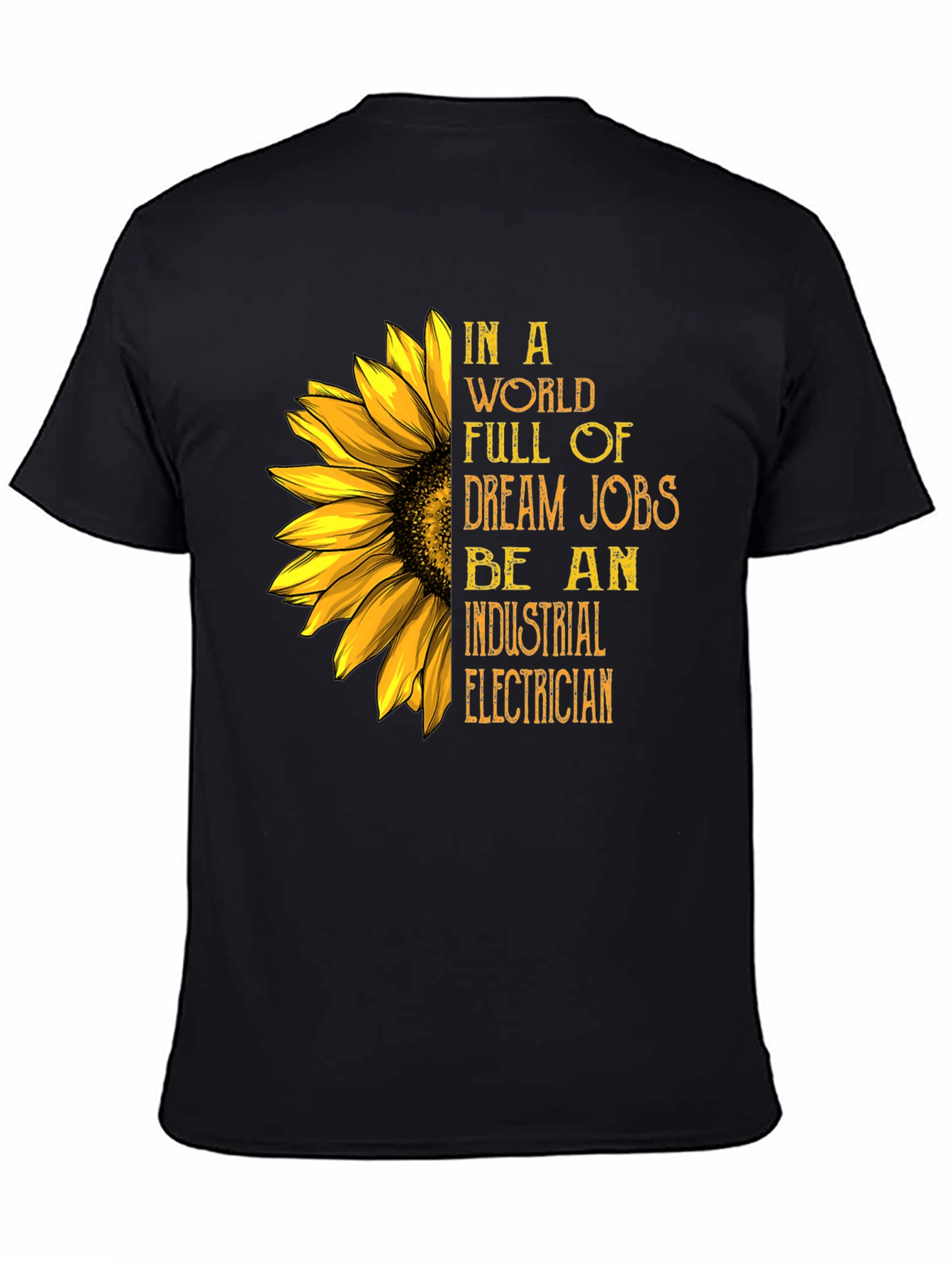 Industrial Electrician Sunflower Graphic Tee