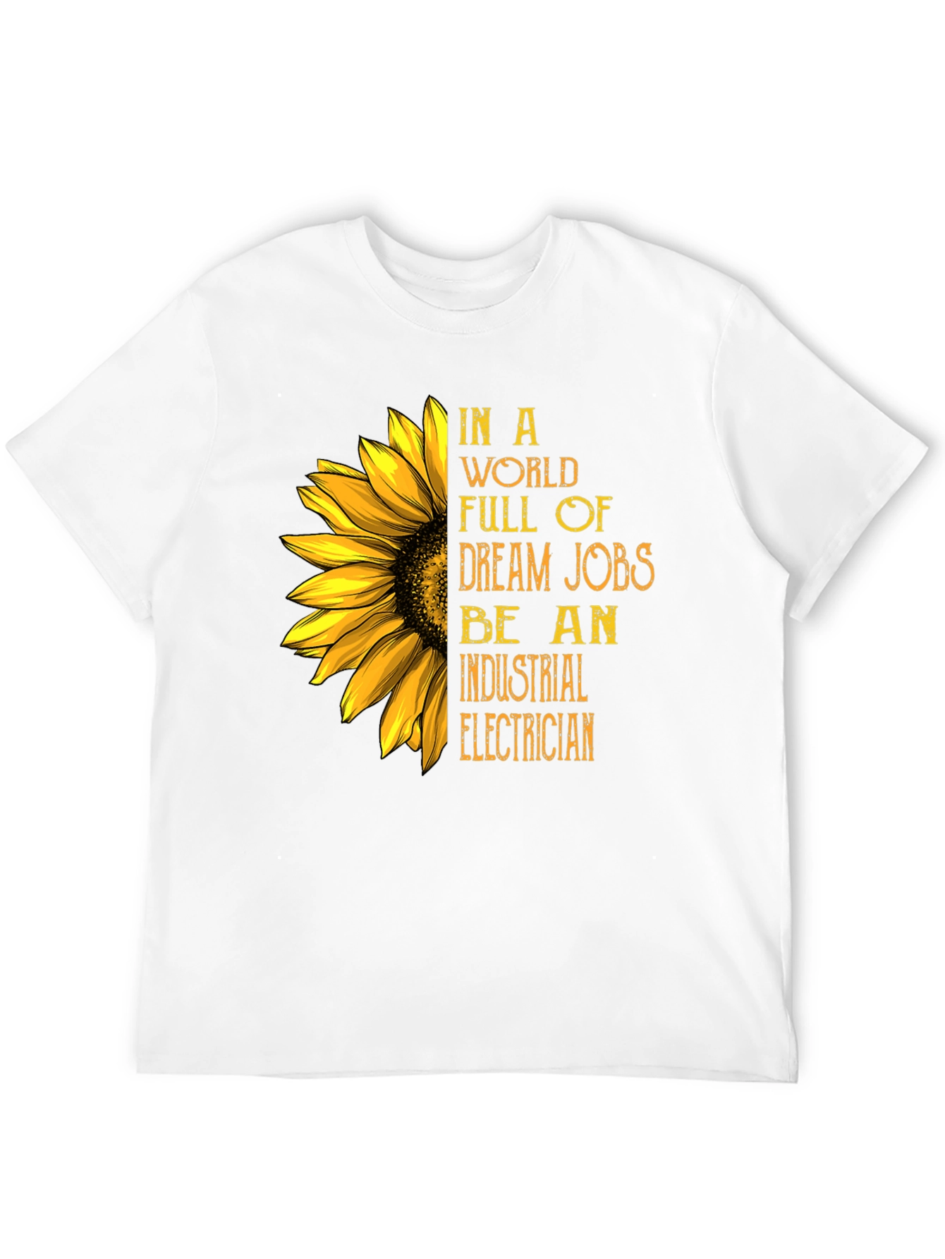 Industrial Electrician Sunflower Graphic Tee