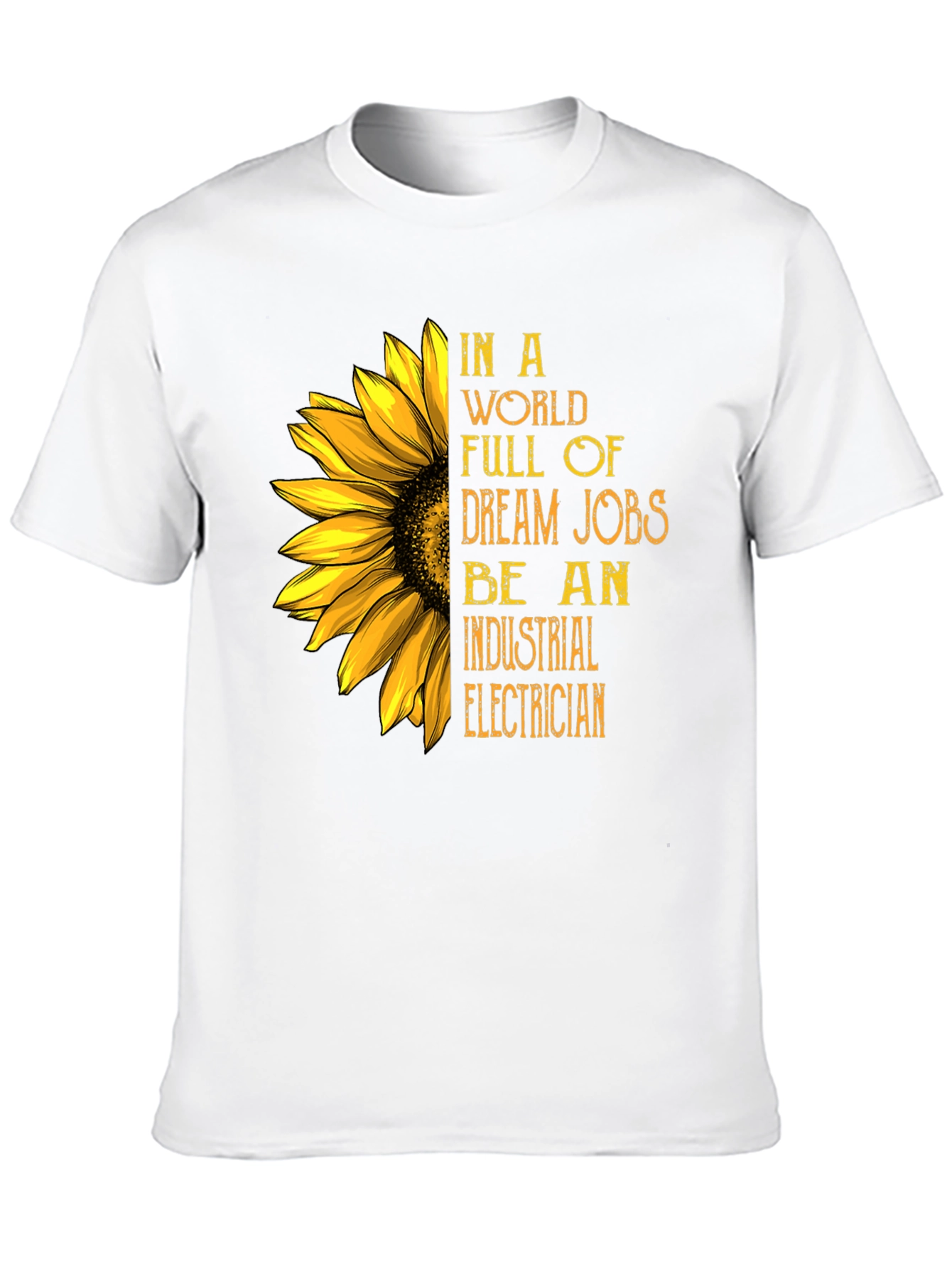 Industrial Electrician Sunflower Graphic Tee