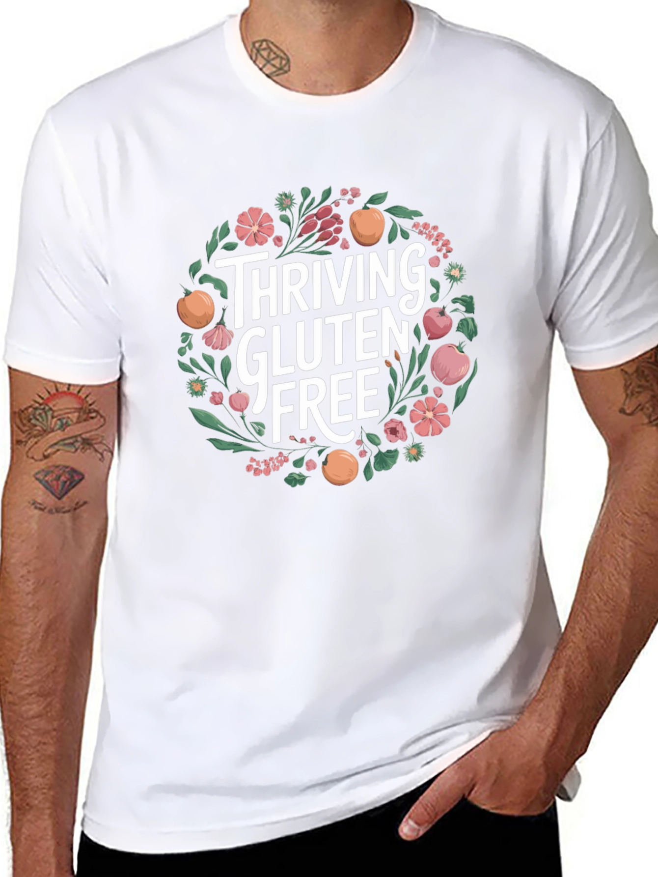 Thriving Gluten-Free Floral T-Shirt