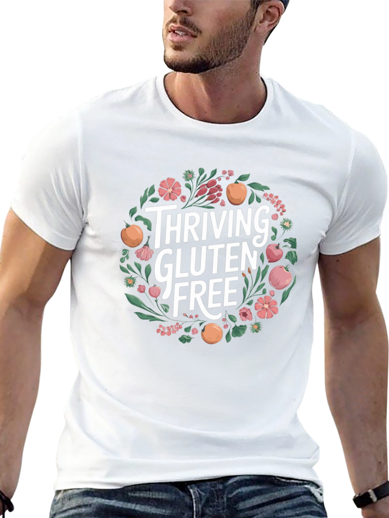 Thriving Gluten-Free Floral T-Shirt