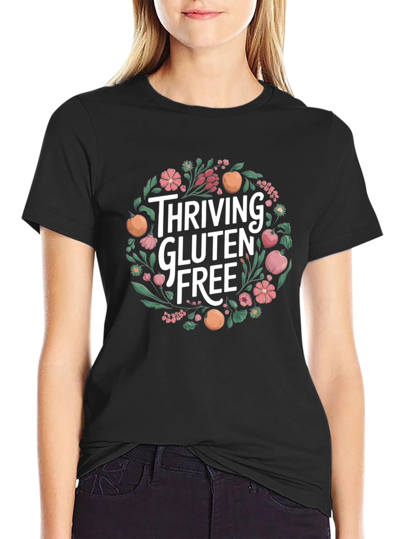 Thriving Gluten-Free Floral T-Shirt