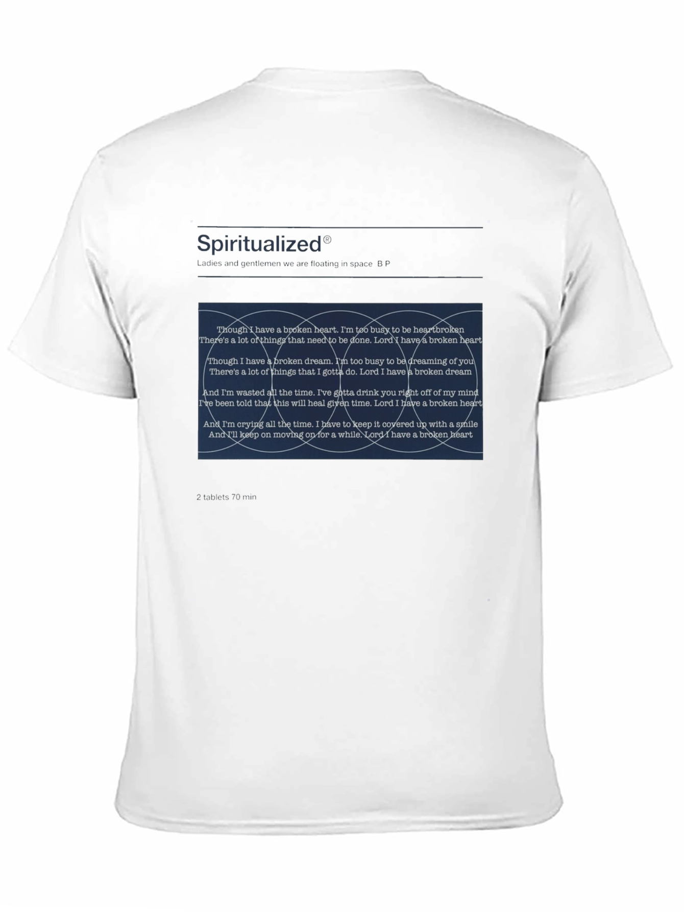 Spiritualized Band Album Cover Black T-Shirt