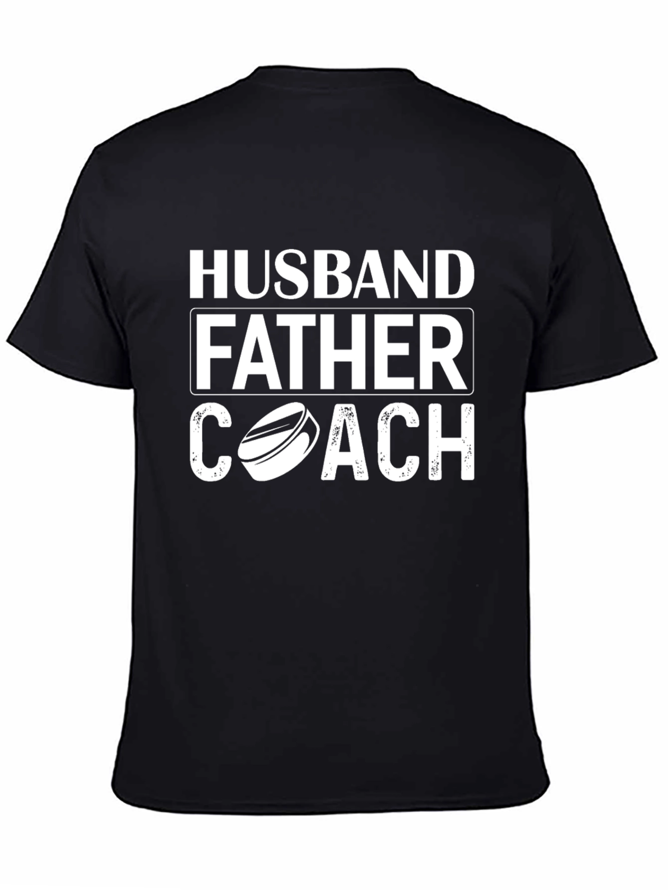 Husband Father Coach Black T-Shirt