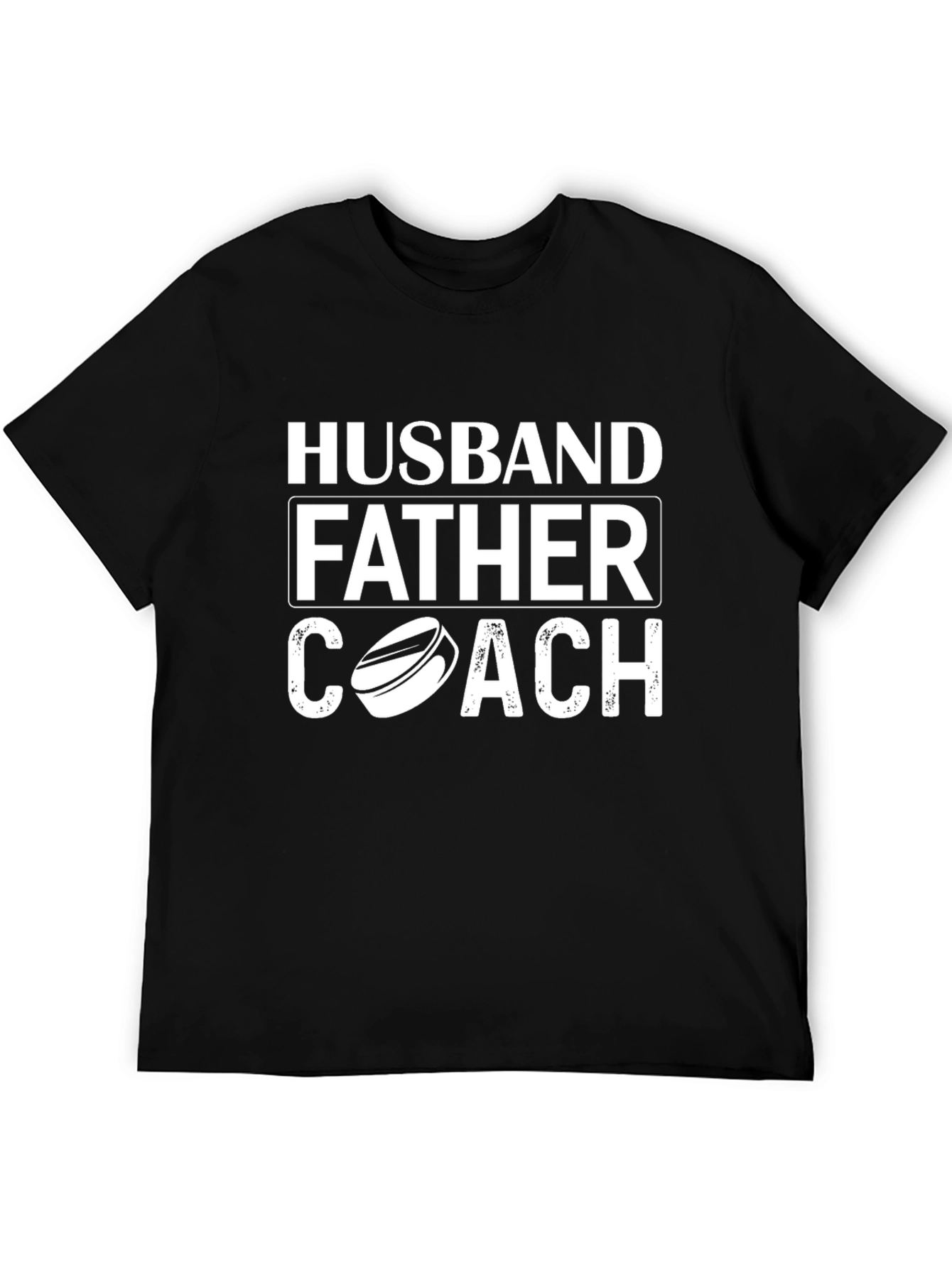 Husband Father Coach Black T-Shirt