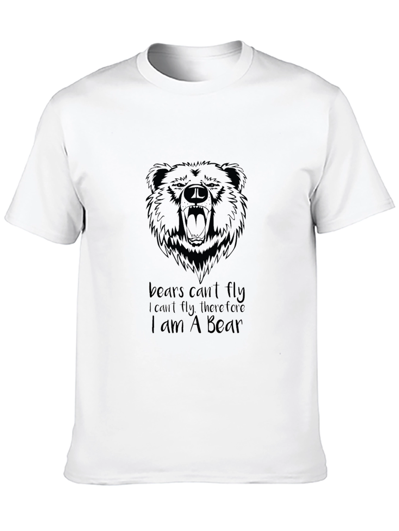 Bear Cant Fly T-Shirt | Funny Bear Lover Tee