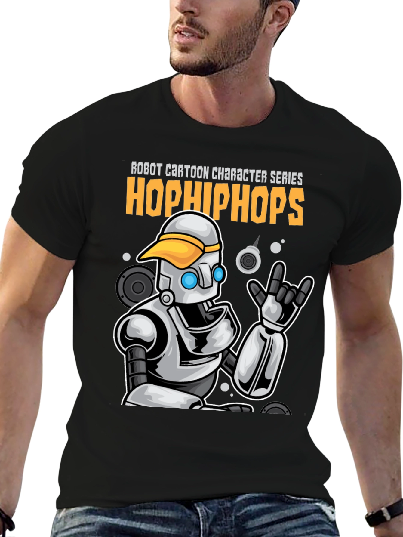 Robot Cartoon T-Shirt - Hop Hip Hops Series