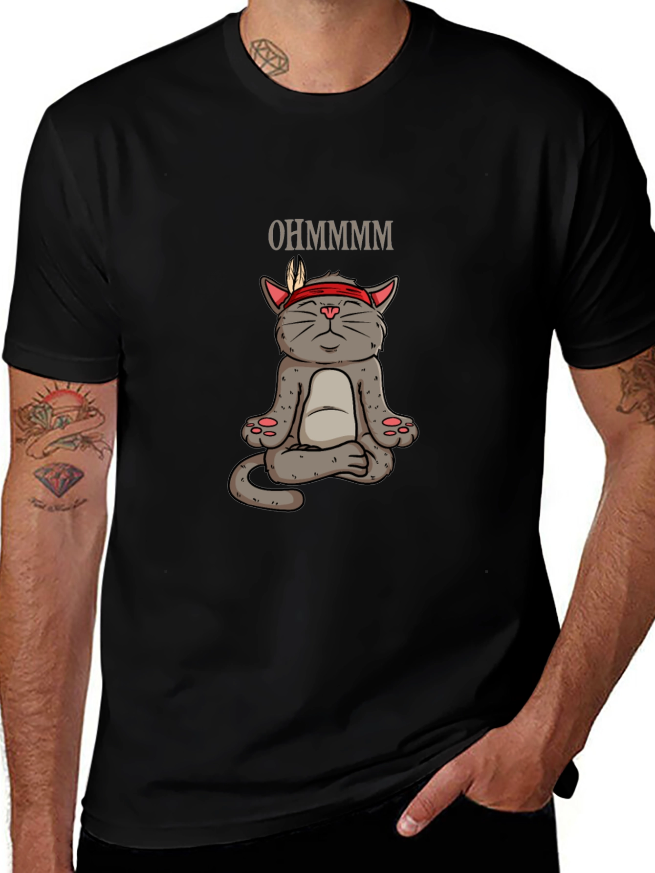 Zen Cat T-Shirt - Ohmmmmm Meditation Tee