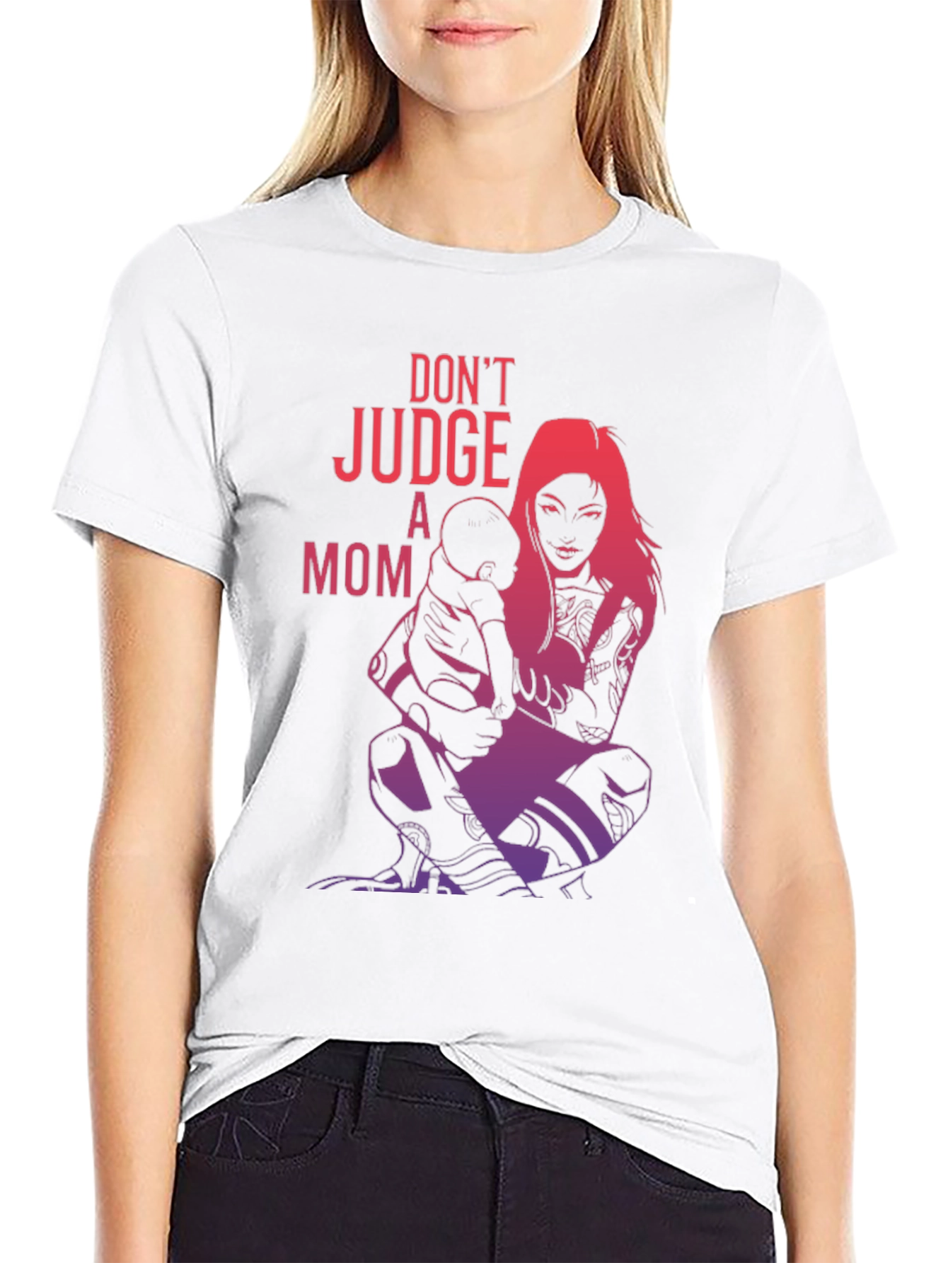 Dont Judge a Mom Graphic Tee