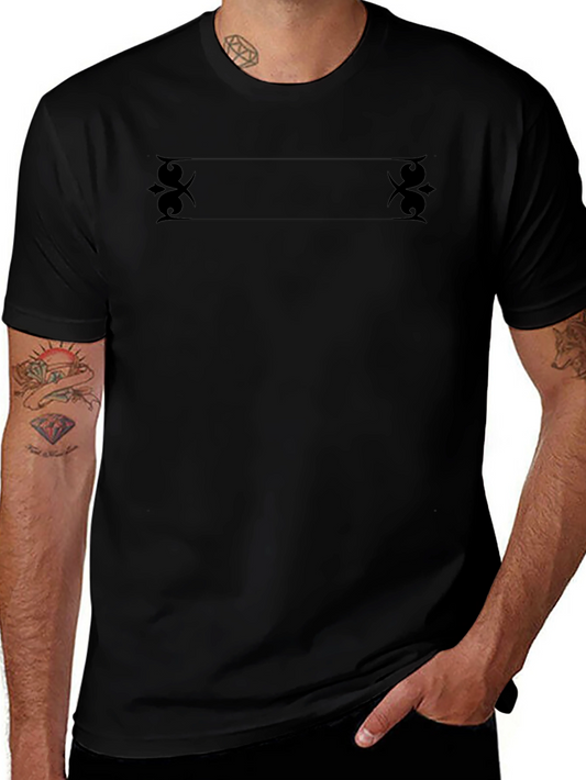 Elegant Black Graphic Tee - Classic Style