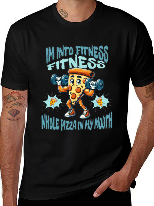 Fitness Pizza T-Shirt - Funny Workout Tee