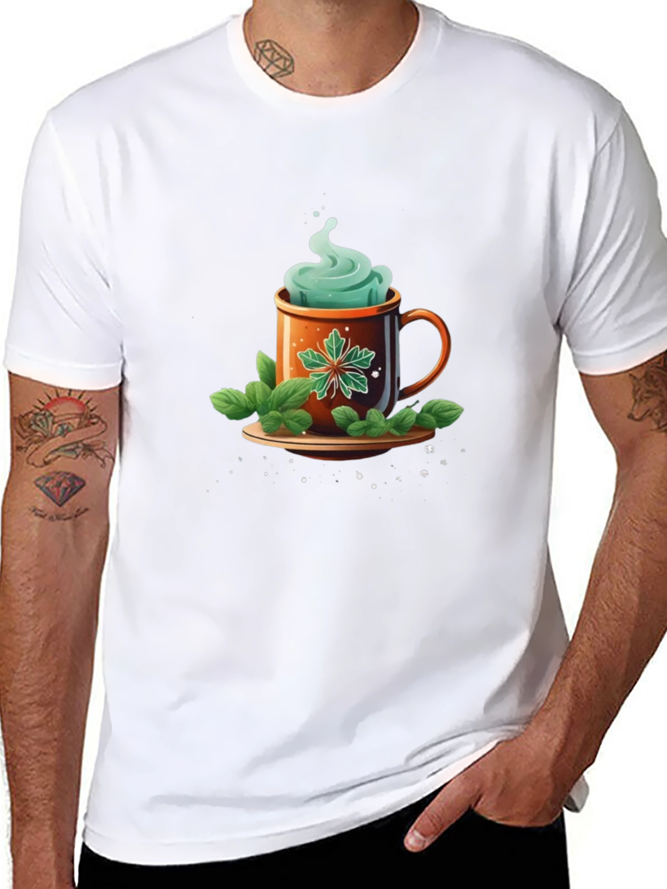 Mint Tea Graphic Tee - Cozy & Stylish