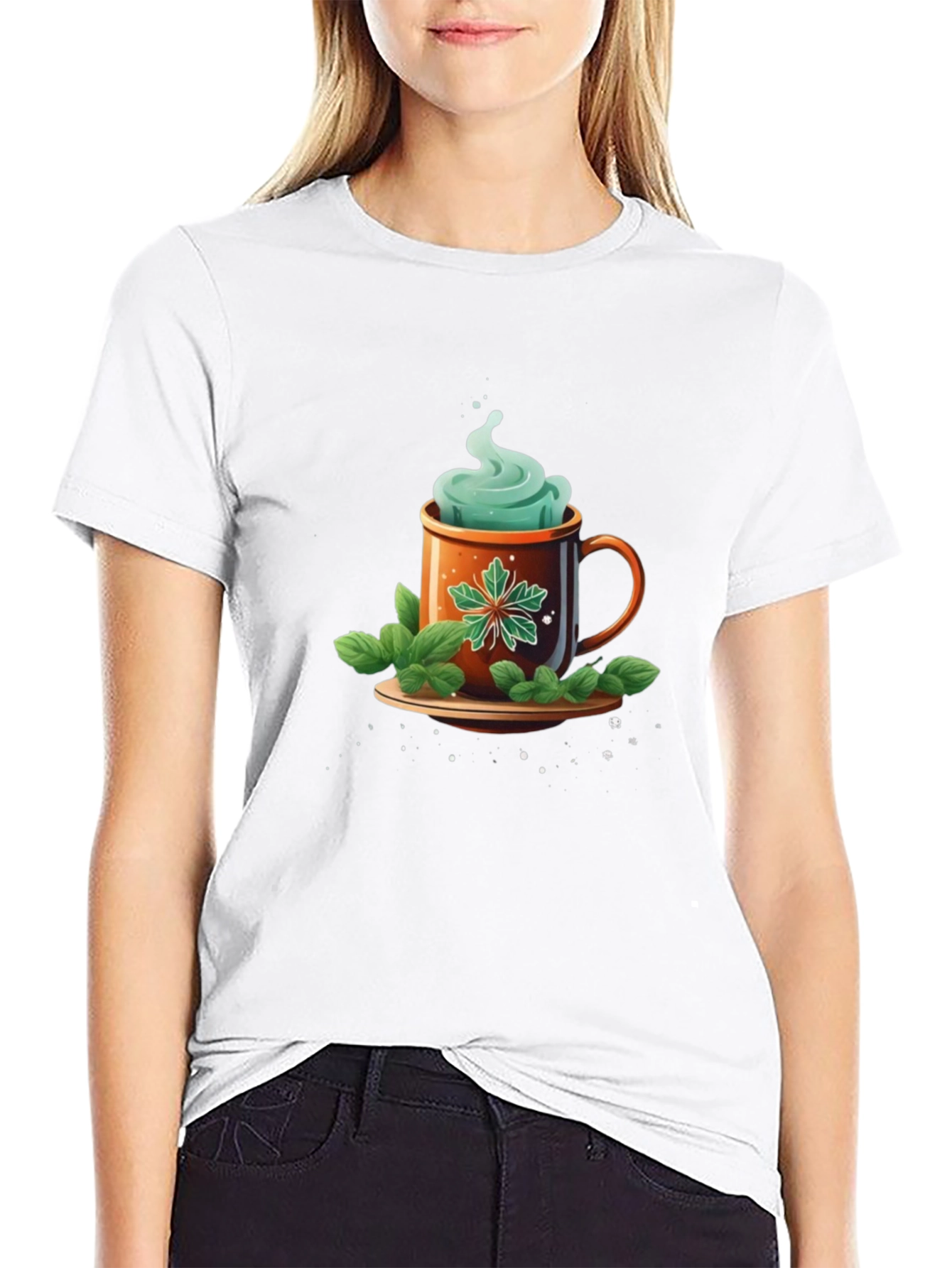 Mint Tea Graphic Tee - Cozy & Stylish