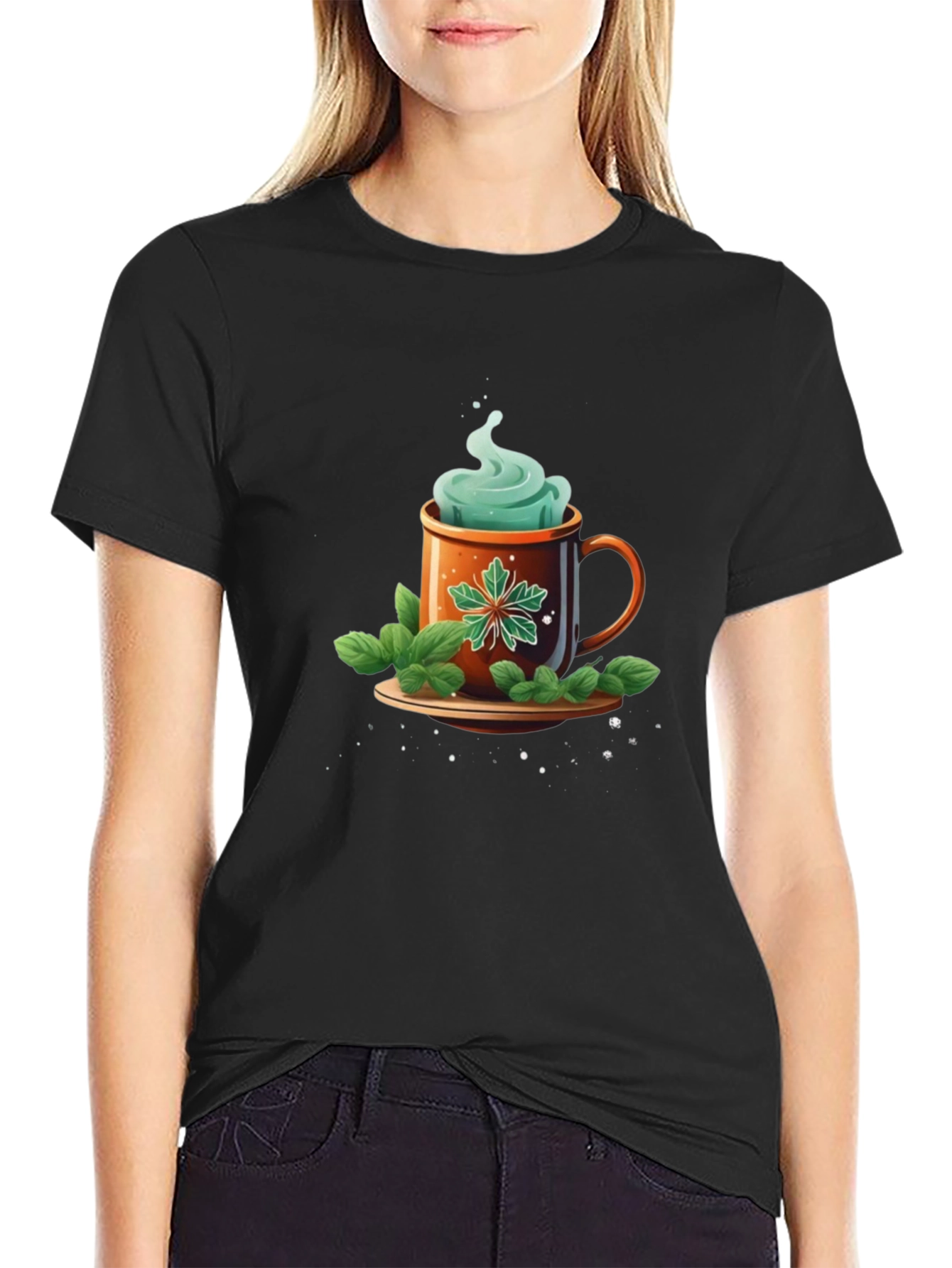 Mint Tea Graphic Tee - Cozy & Stylish