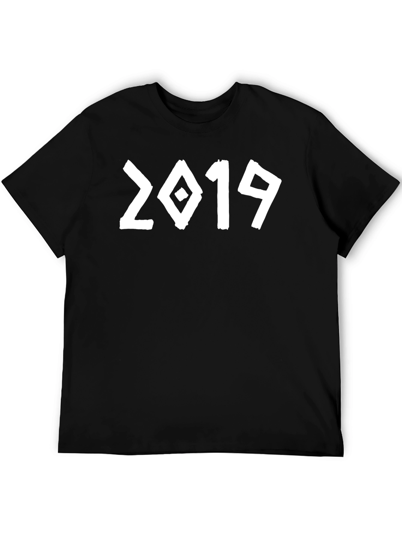2019 Graphic Tee - Black Cotton Blend