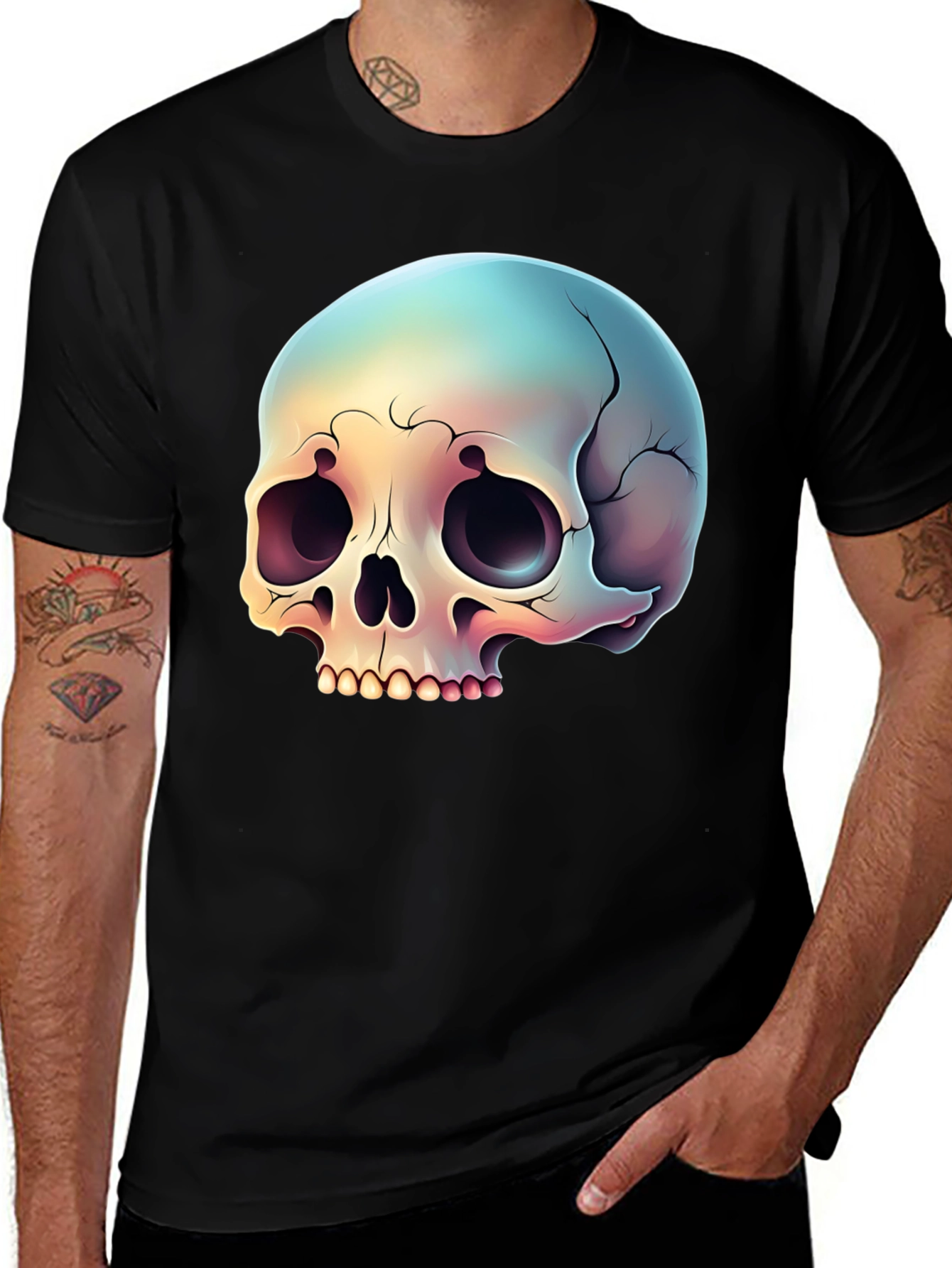 Skull Graphic Black T-Shirt