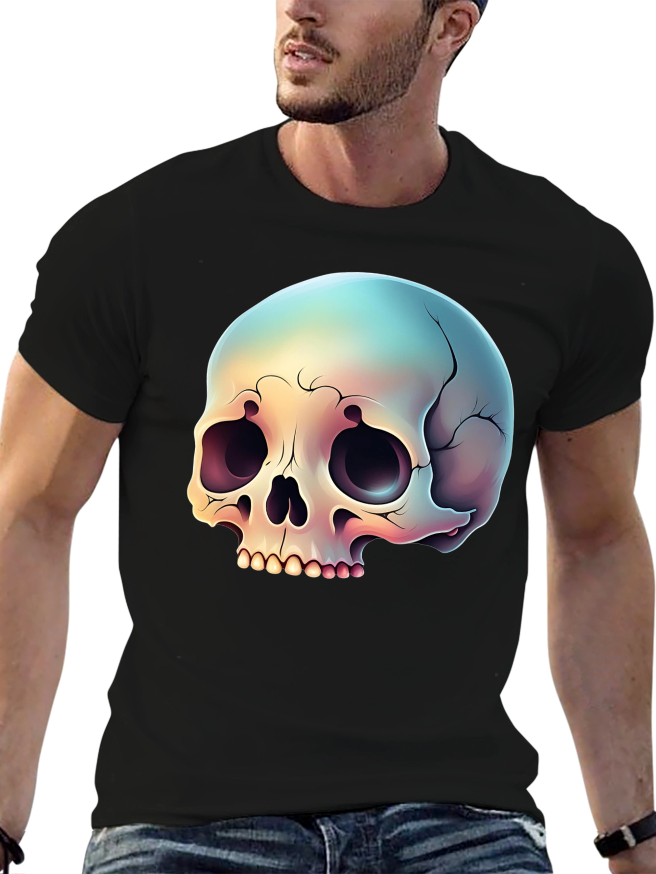 Skull Graphic Black T-Shirt
