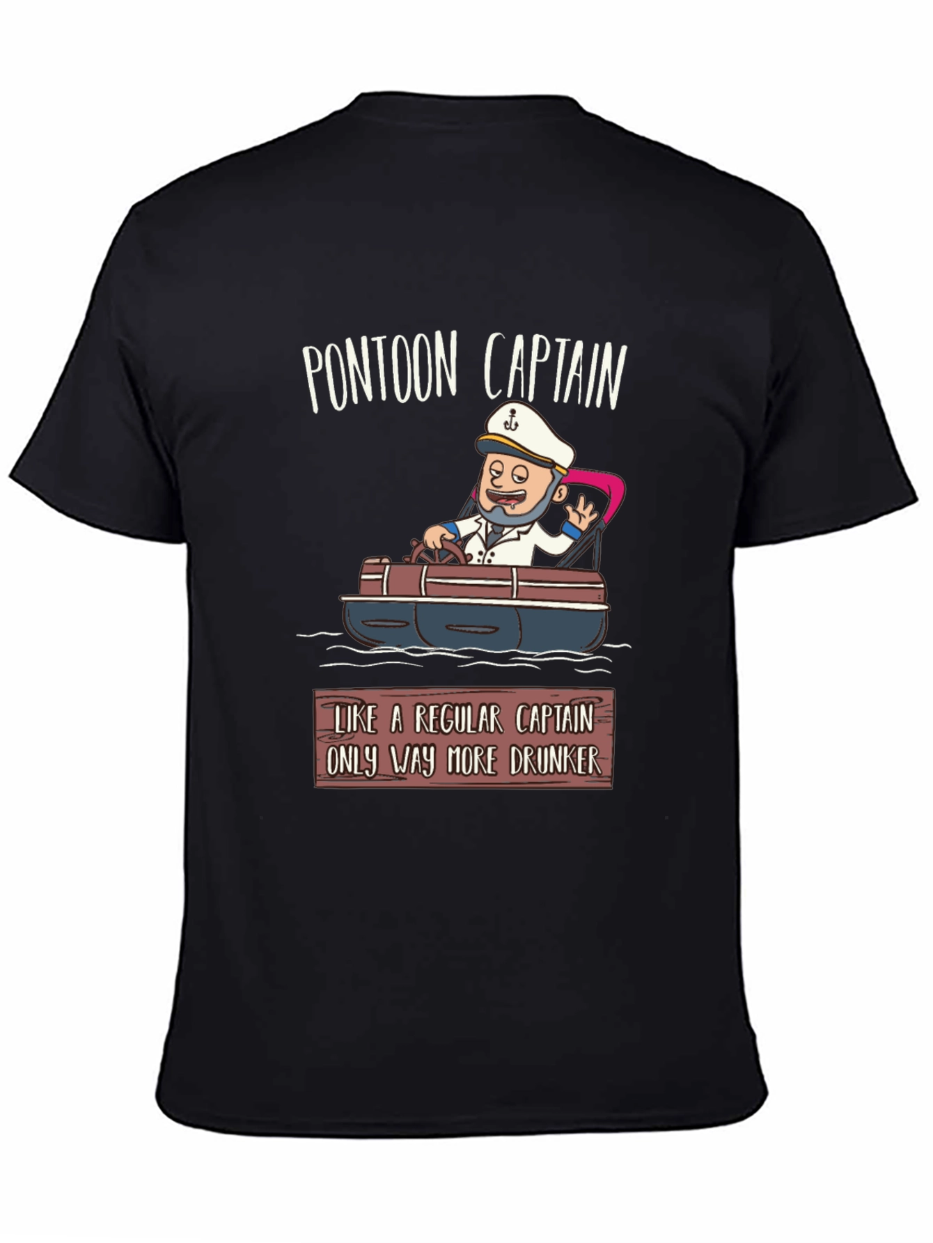 Pontoon Captain T-Shirt - Funny Boating Tee