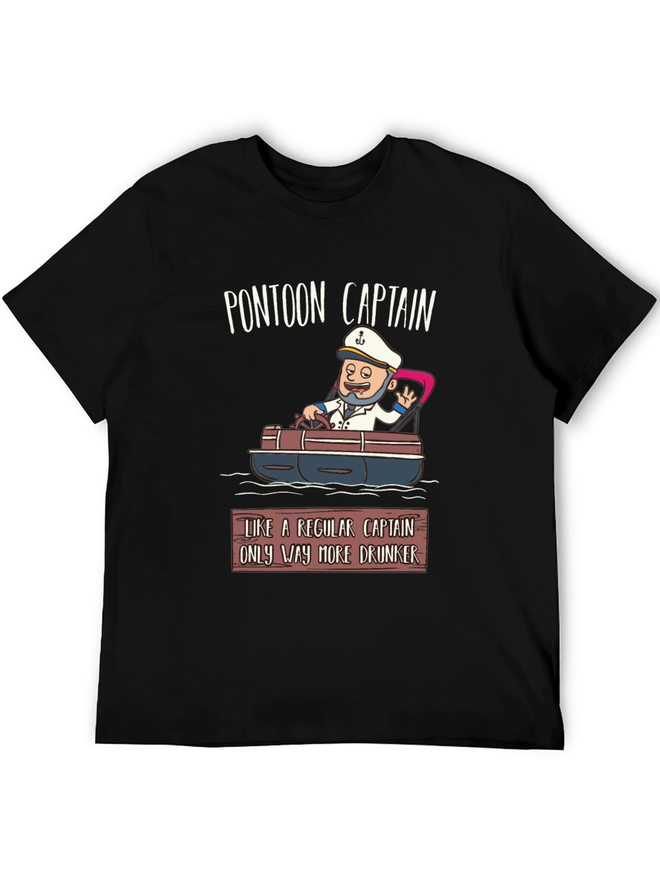 Pontoon Captain T-Shirt - Funny Boating Tee