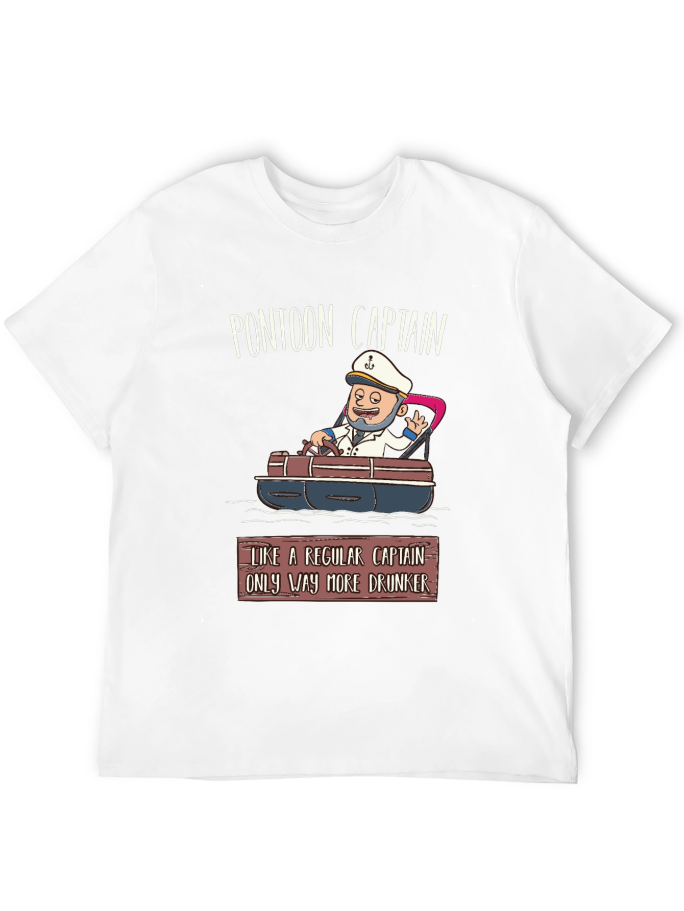 Pontoon Captain T-Shirt - Funny Boating Tee