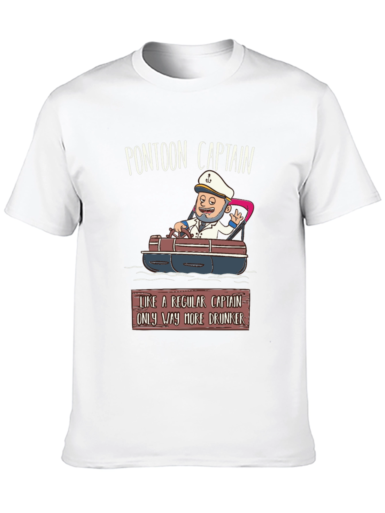 Pontoon Captain T-Shirt - Funny Boating Tee
