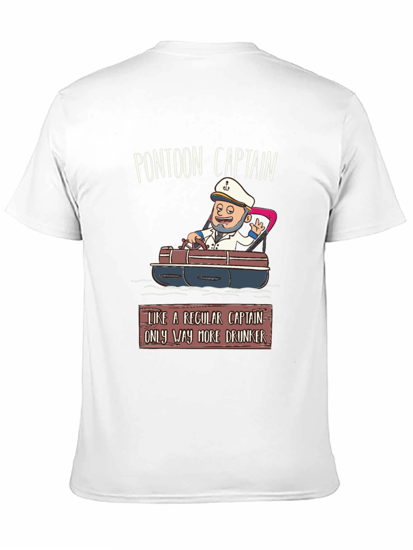 Pontoon Captain T-Shirt - Funny Boating Tee