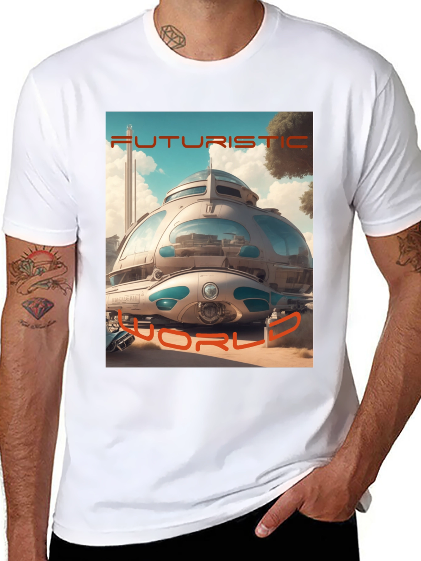 Futuristic World Graphic T-Shirt