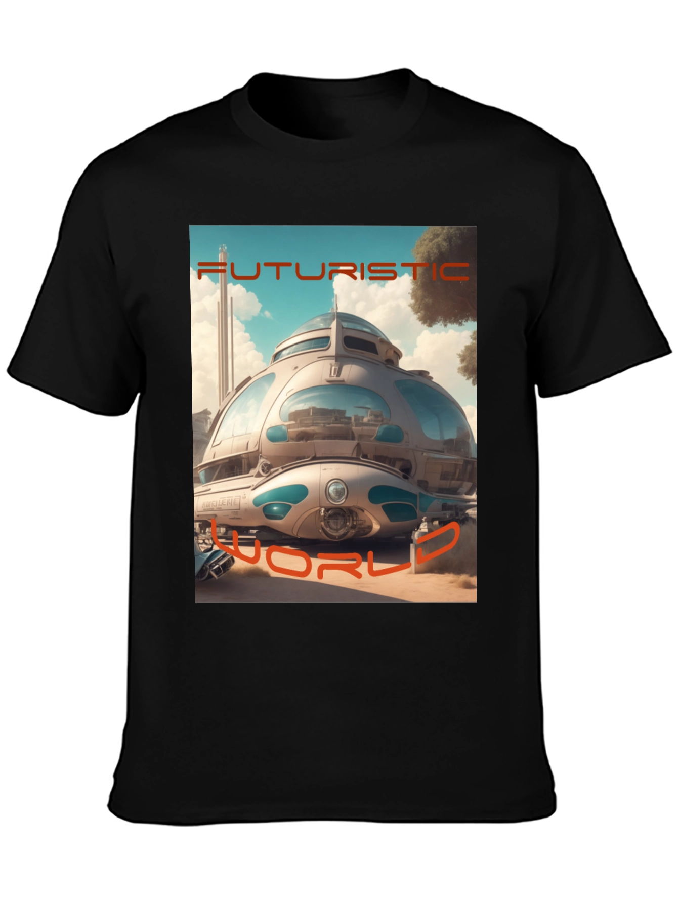 Futuristic World Graphic T-Shirt