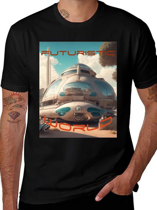 Futuristic World Graphic T-Shirt