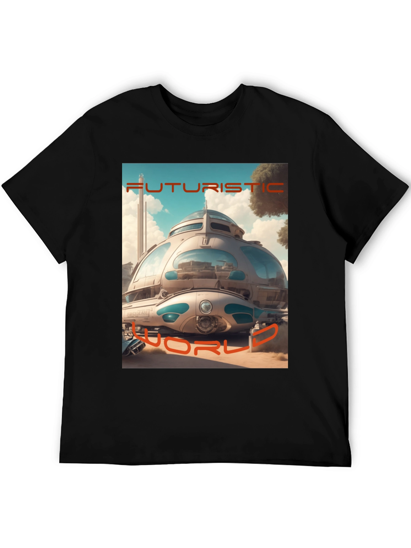 Futuristic World Graphic T-Shirt