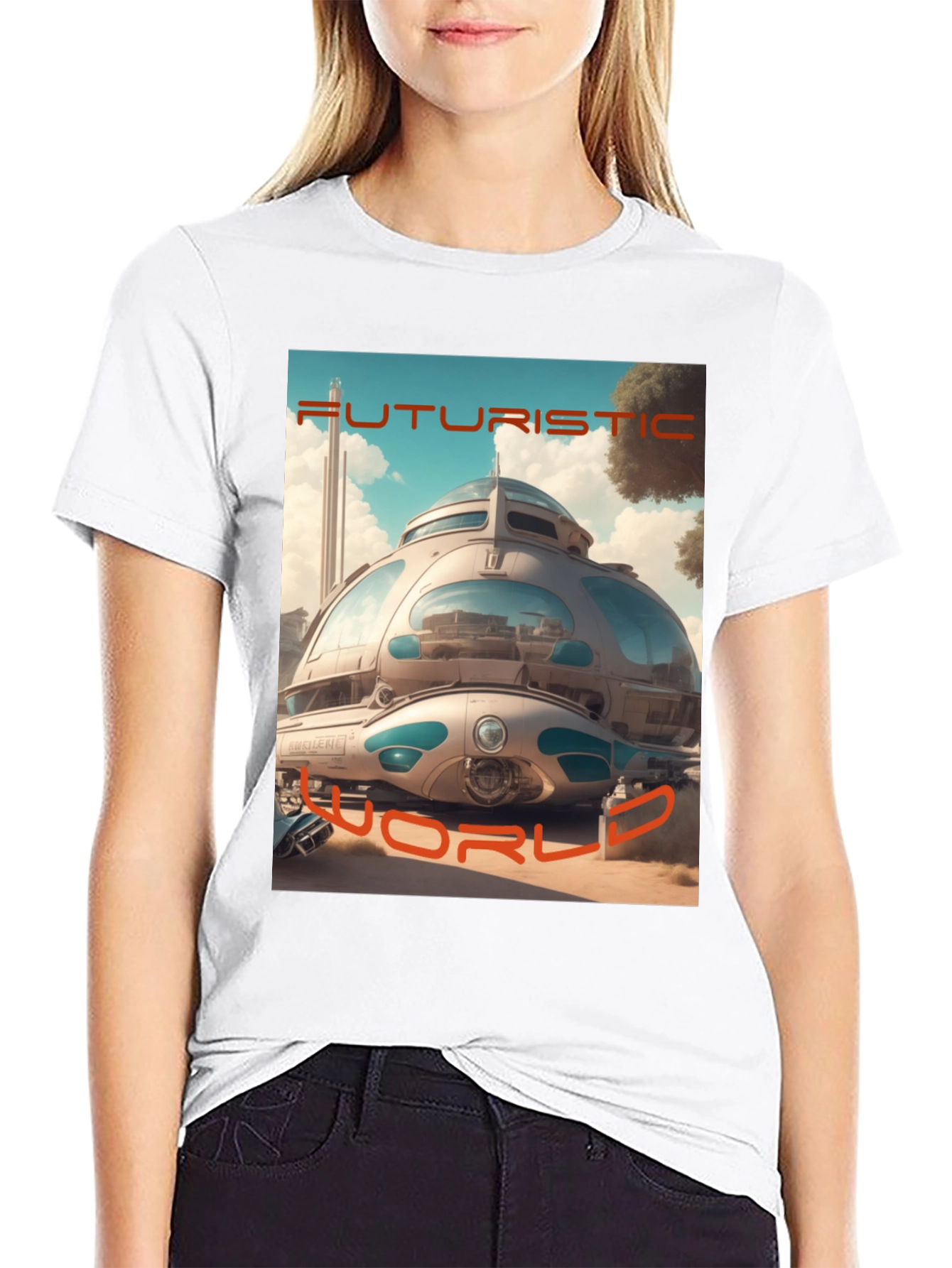 Futuristic World Graphic T-Shirt