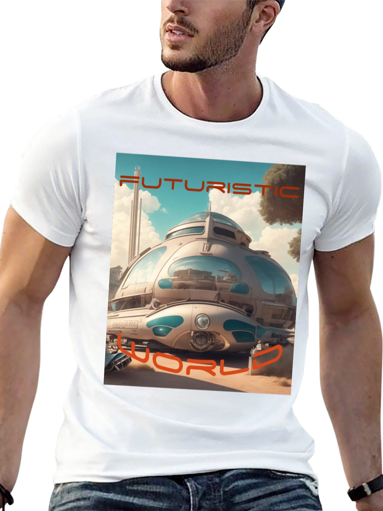 Futuristic World Graphic T-Shirt
