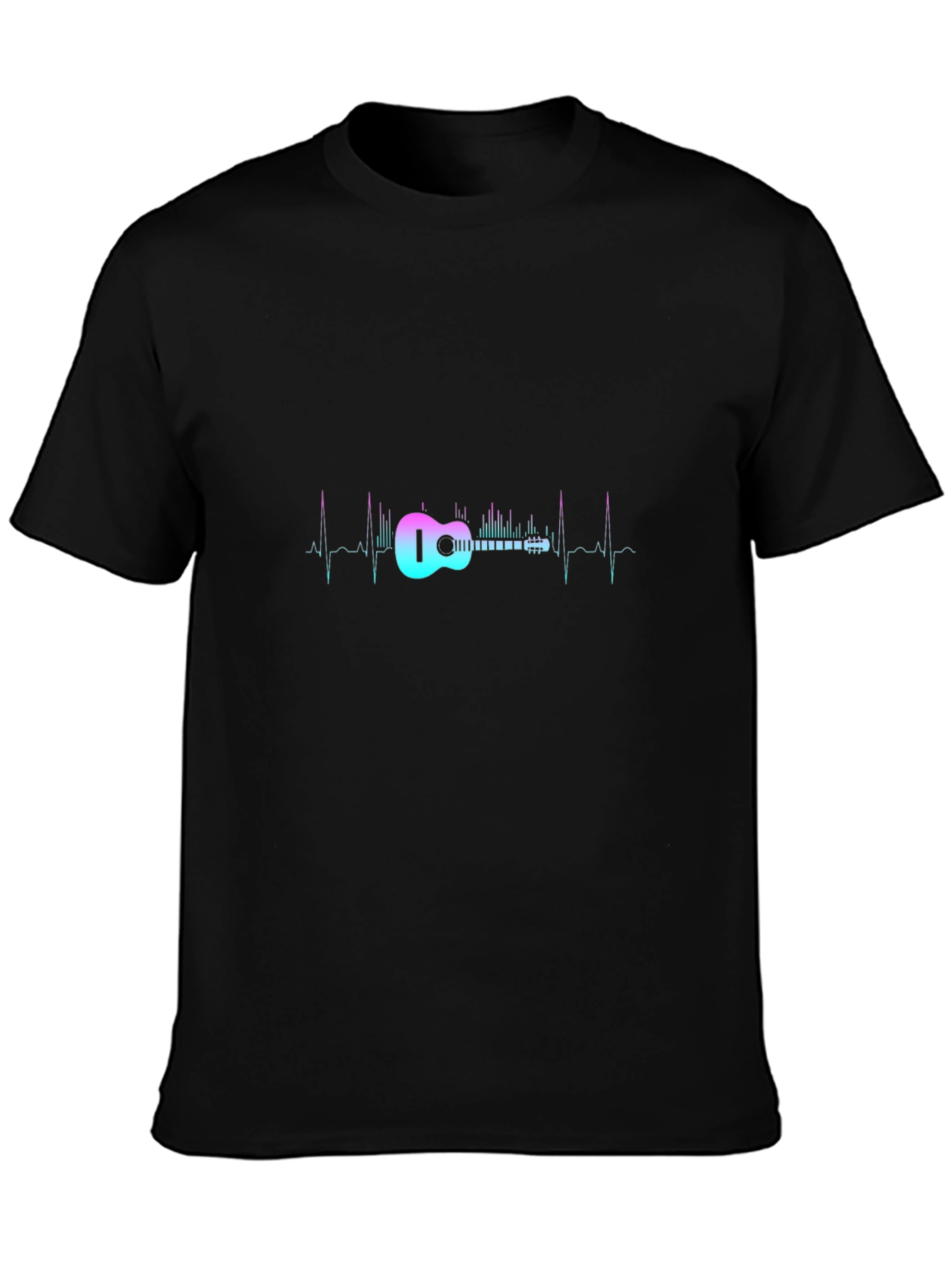 Guitar Heartbeat Black Tee