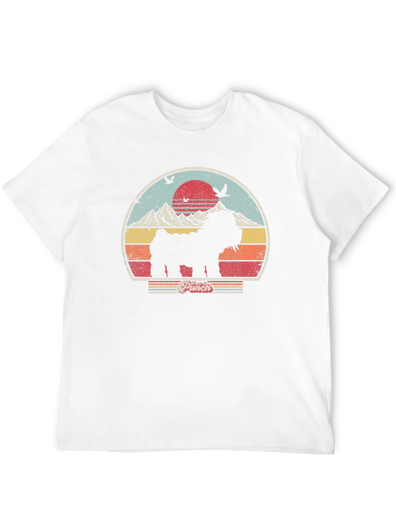 Retro Dog Silhouette Graphic Tee