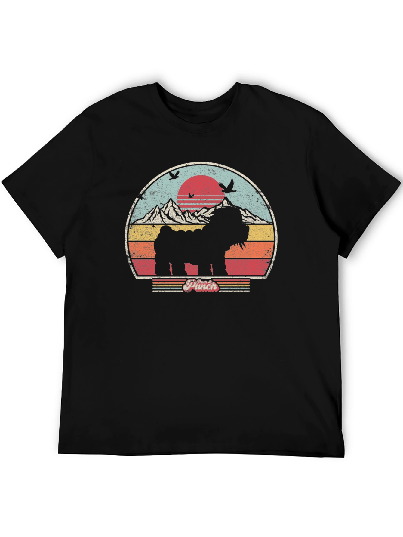 Retro Dog Silhouette Graphic Tee